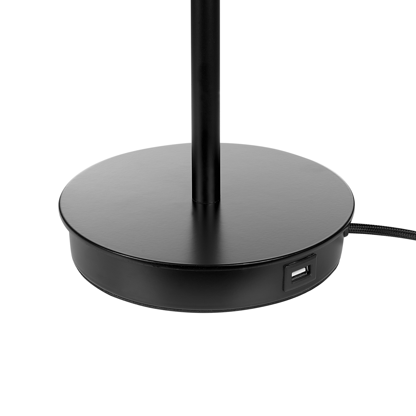 Tischleuchte ARIPO mit USB-Anschluss Metall Schwarz