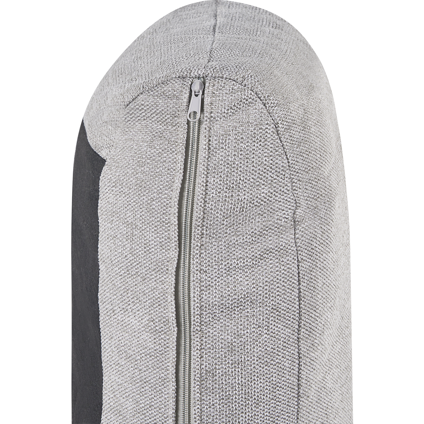 2-Sitzer Sofa Polsterbezug hellgrau / gold TROSA