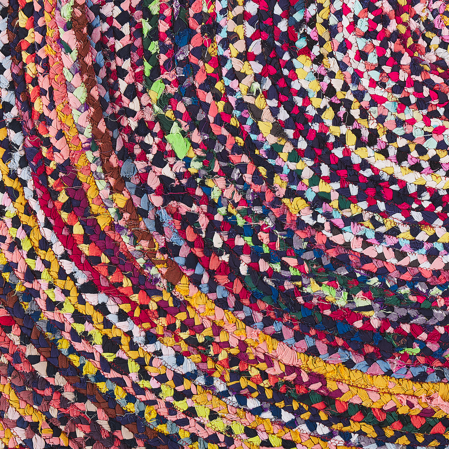 Teppich Baumwolle bunt ⌀ 140 cm TOKAT