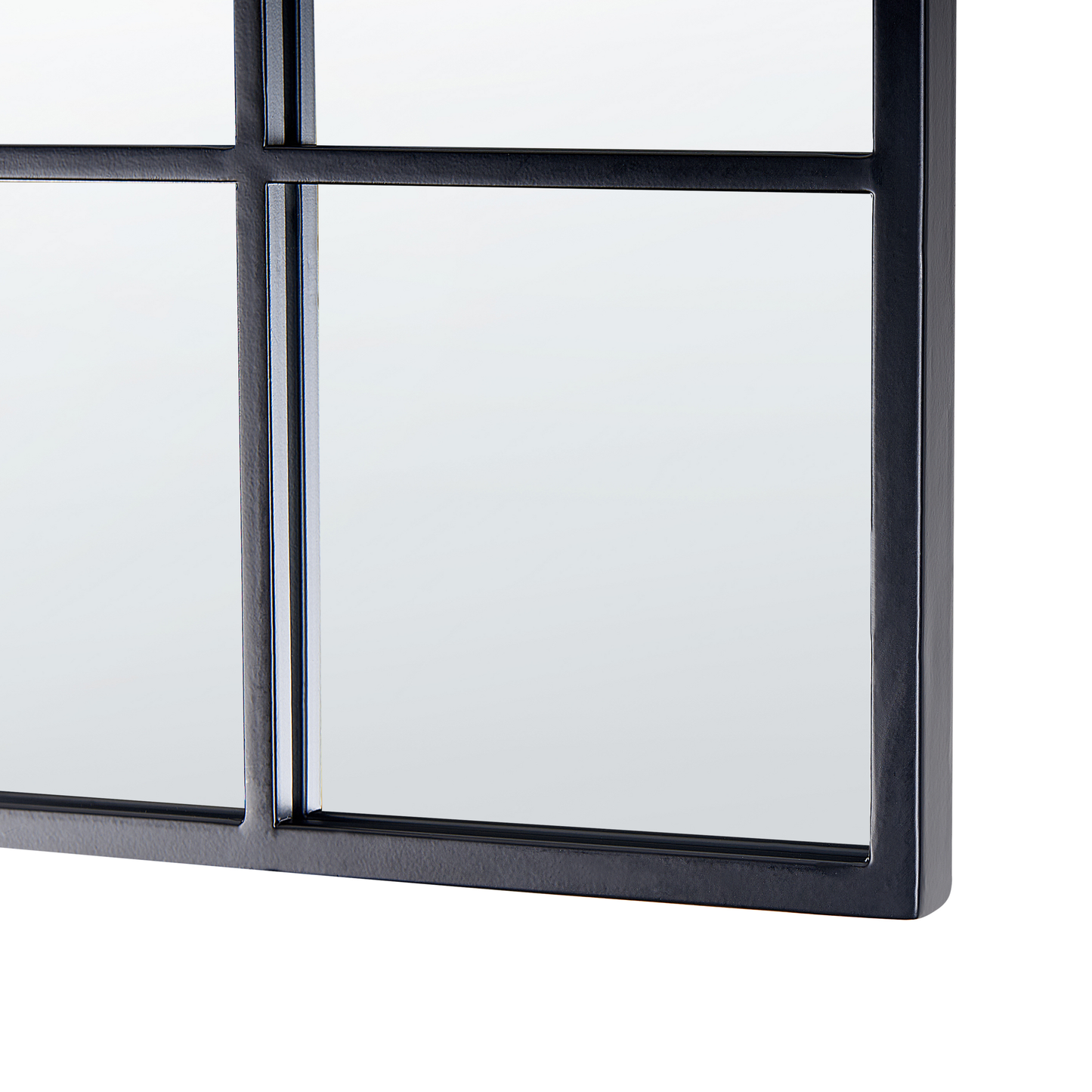 Wandspiegel BROUAGE 40 cm 120 cm Metall Schwarz