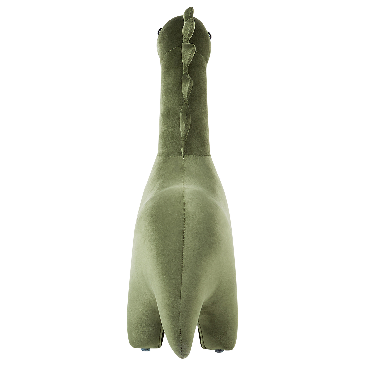Tierhocker Samtstoff grün Dinosaurierform BRONTOSAUR