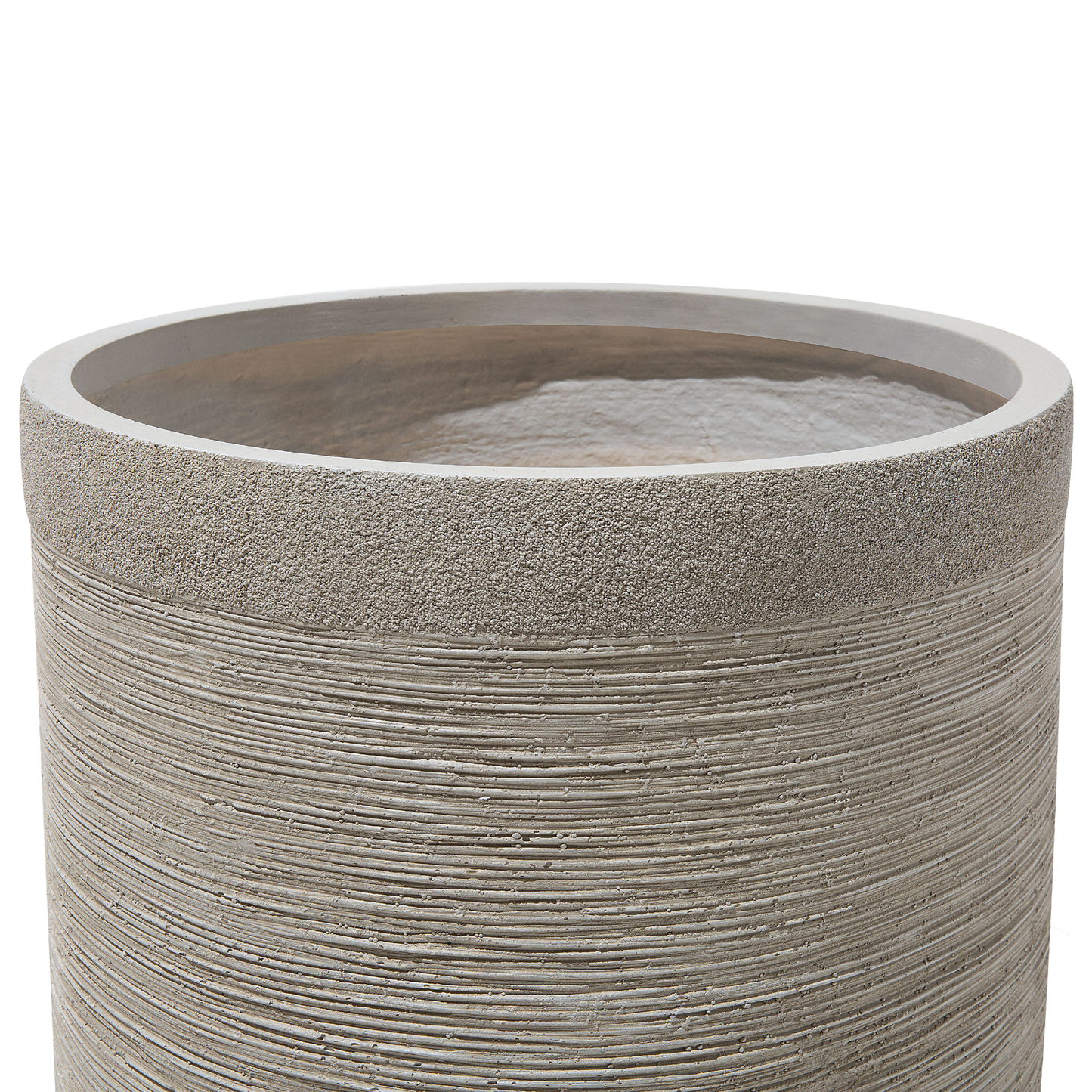 Blumentopf hellbeige rund 26 x 26 x 25 cm SAMOS