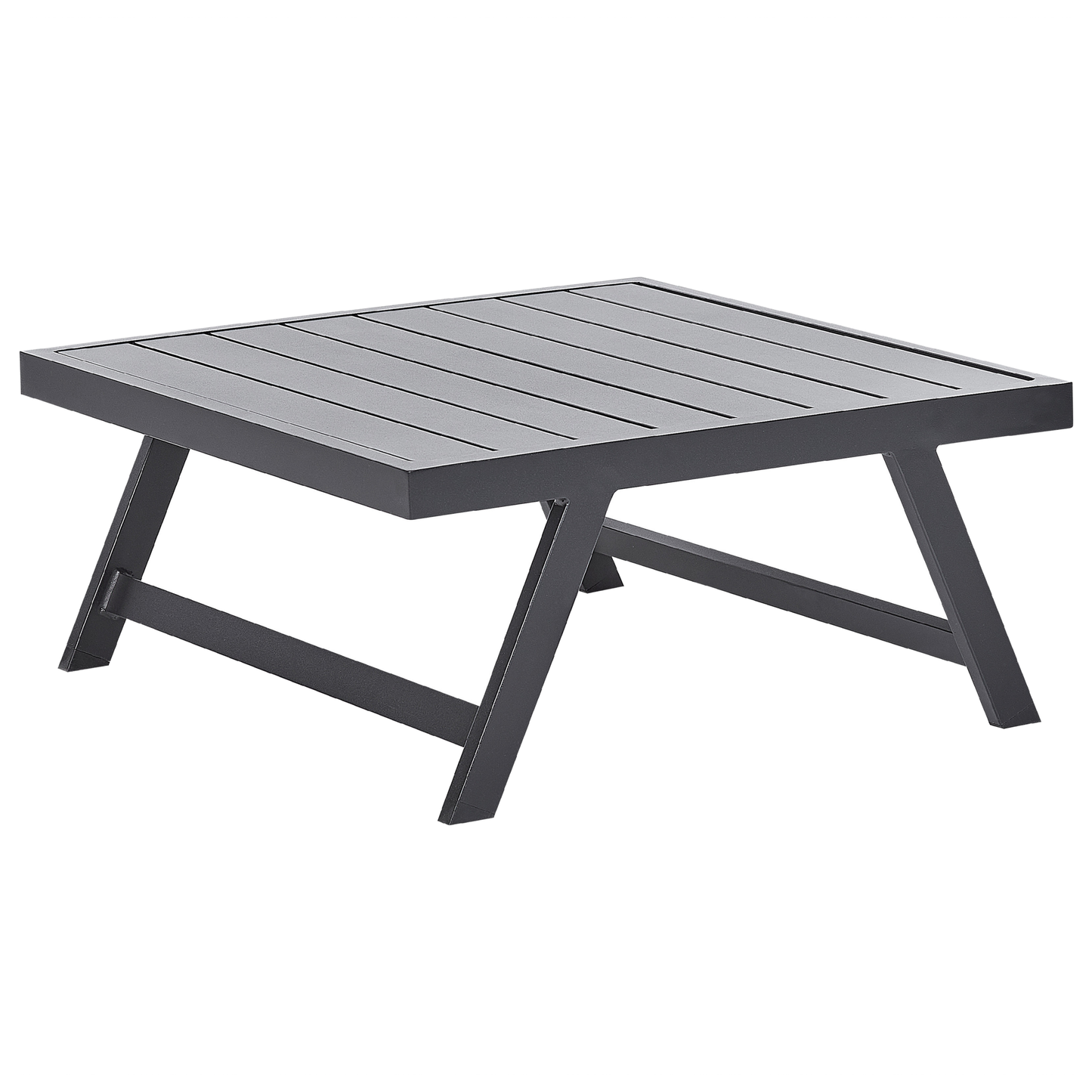 Garten Ecksofa mit Tisch 5-Sitzer COCCORINO Metall Grau