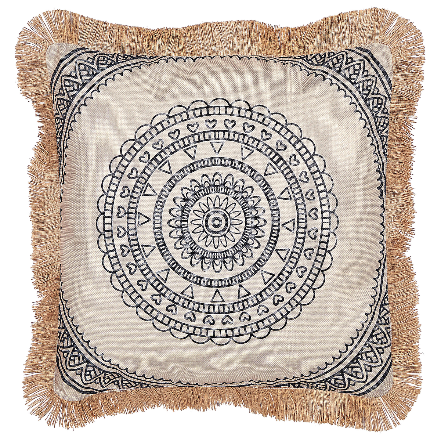 Dekokissen 2er Set AGRIMONY 45 x 45 cm Schwarz Orientalisches Muster