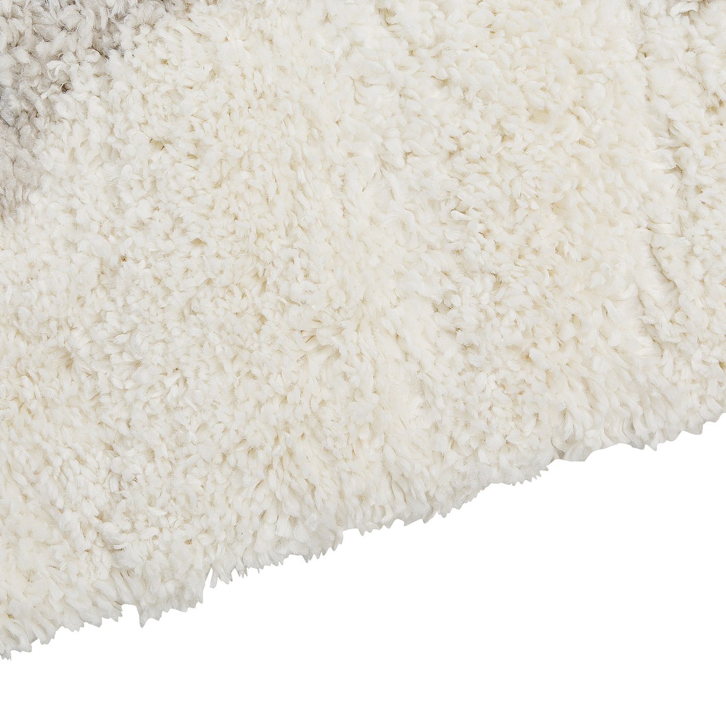 Teppich weiss / grau 160 x 230 cm abstraktes Muster Shaggy MASIS