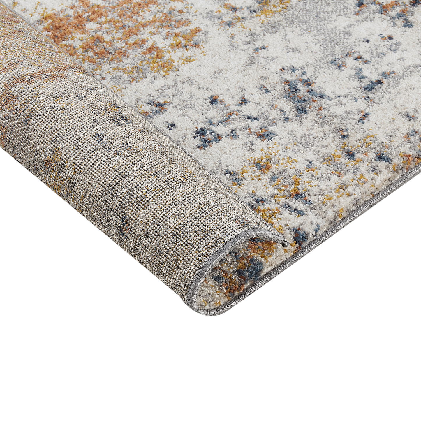 Teppich mehrfarbig 80 x 300 cm abstraktes Muster Kurzflor SHATIN