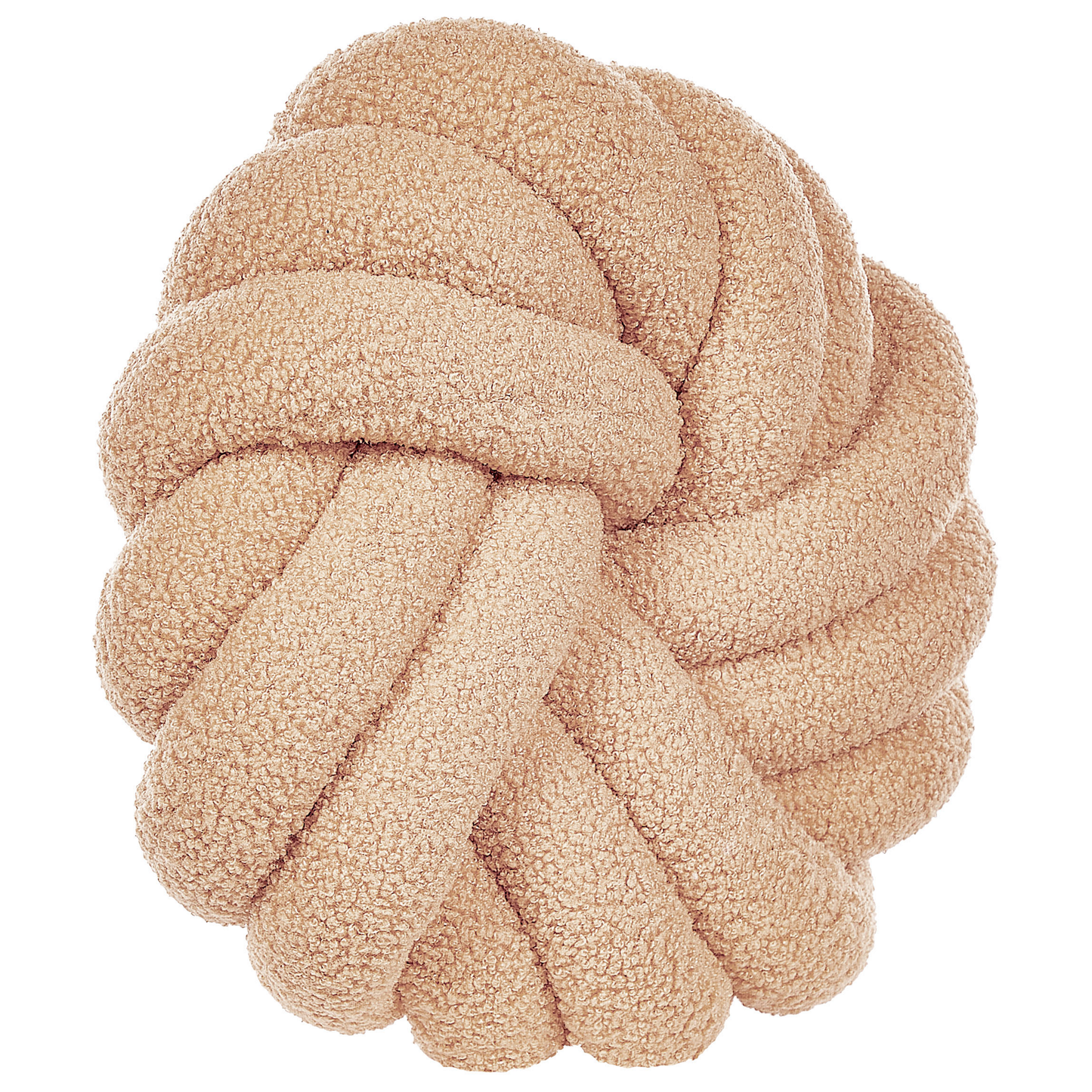 Dekokissen AKOLA Bouclé 31 x 31 cm Sandbeige Ohne Muster