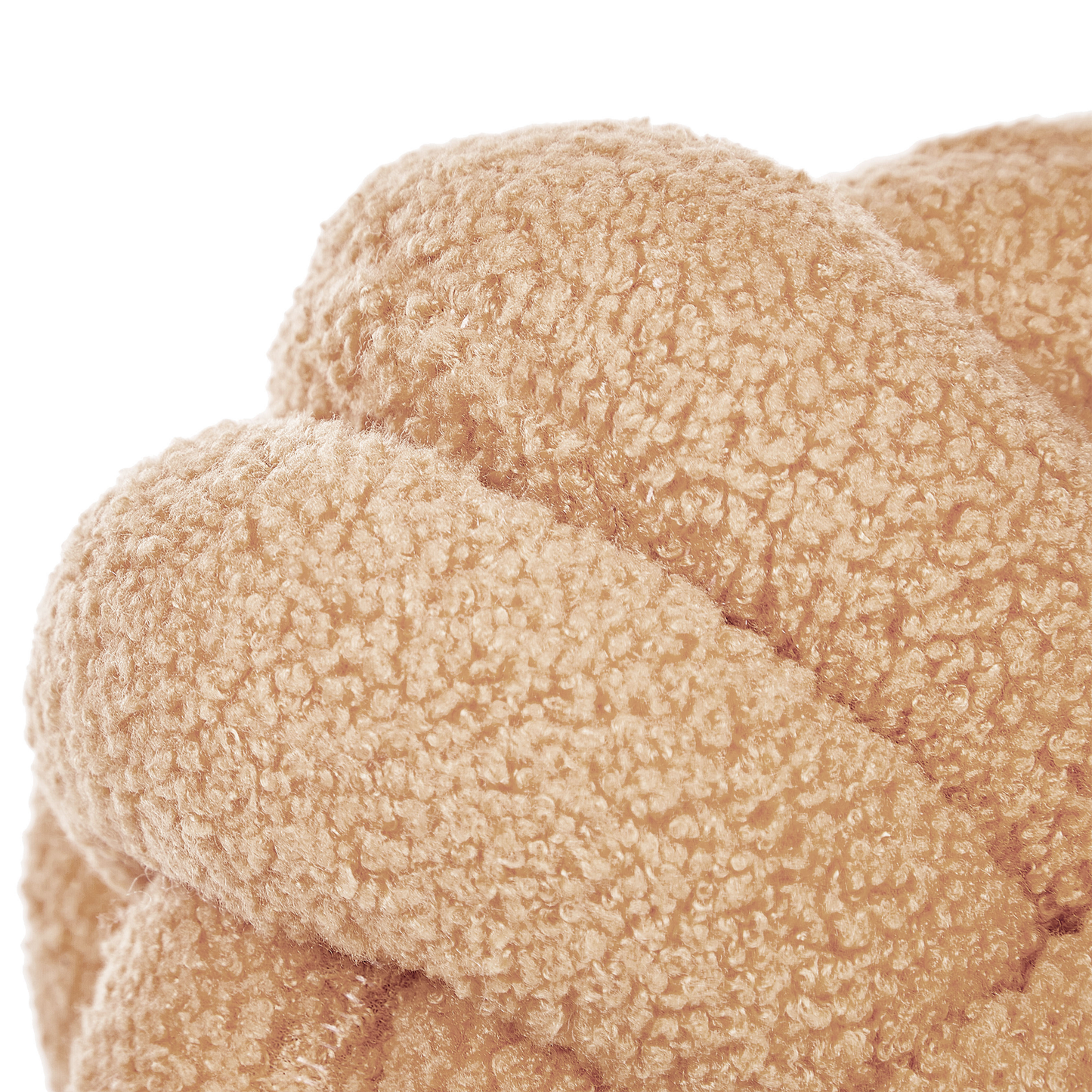 Dekokissen 2er Set MALNI Bouclé 19 x 19 cm Sandbeige Ohne Muster