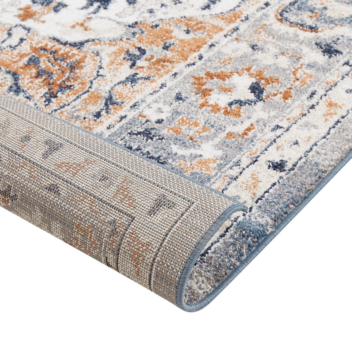 Teppich mehrfarbig 80 x 150 cm orientalisches Muster Kurzflor MARALIK