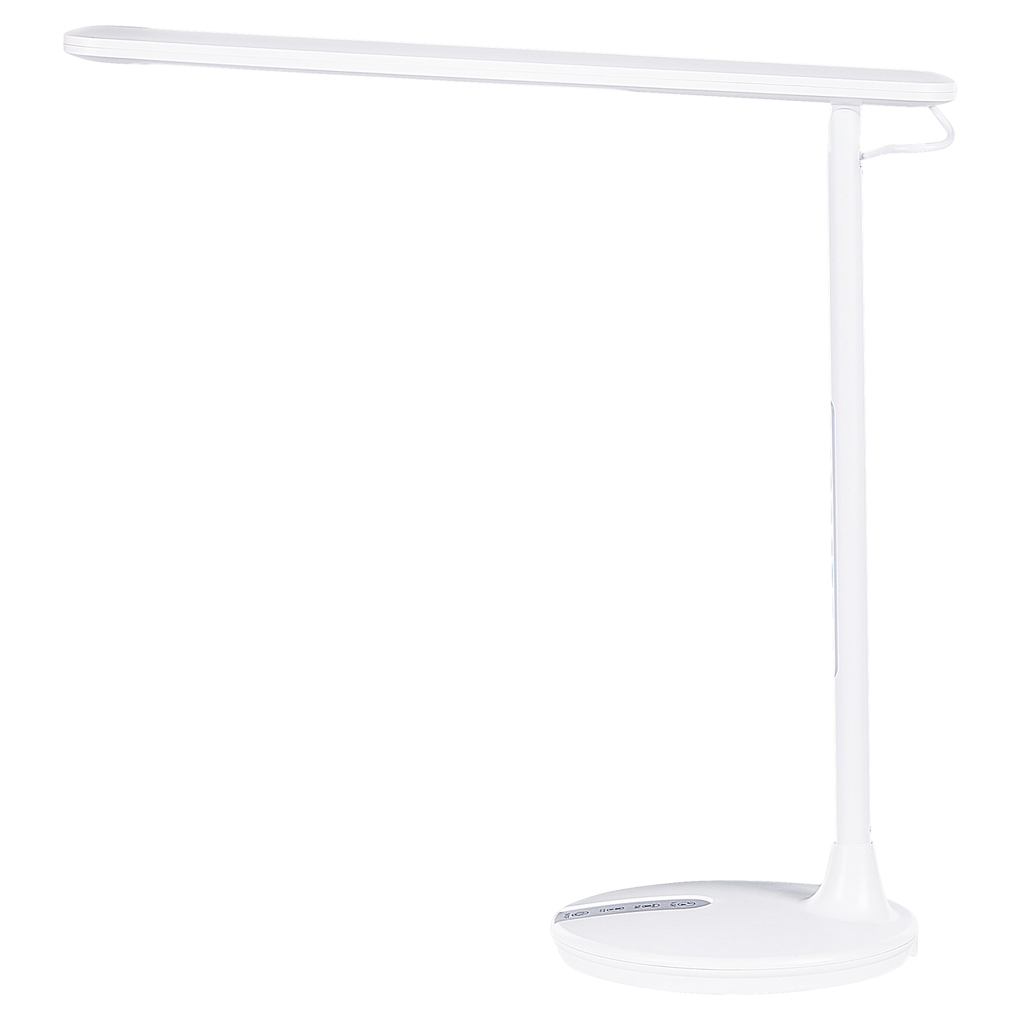 Schreibtischlampe LED Metall weiss 38 cm verstellbar DRACO