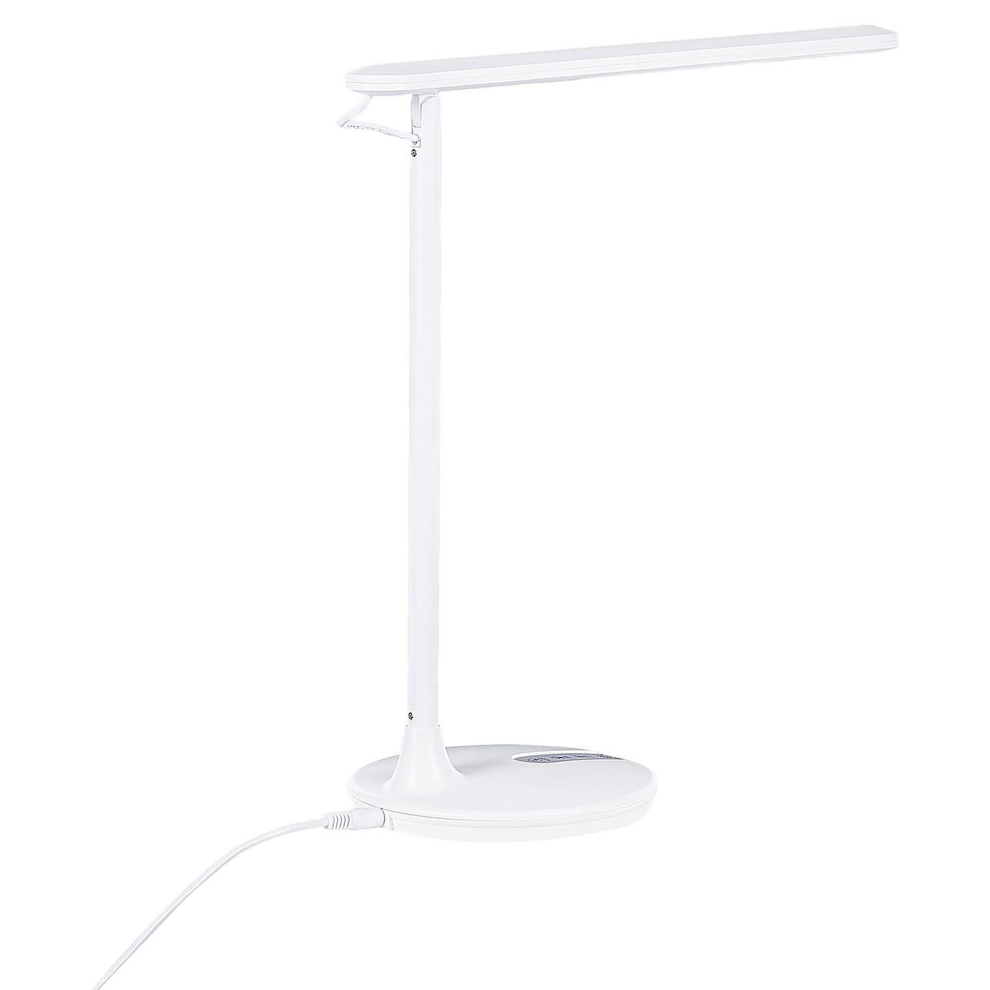 Schreibtischlampe LED Metall weiss 38 cm verstellbar DRACO