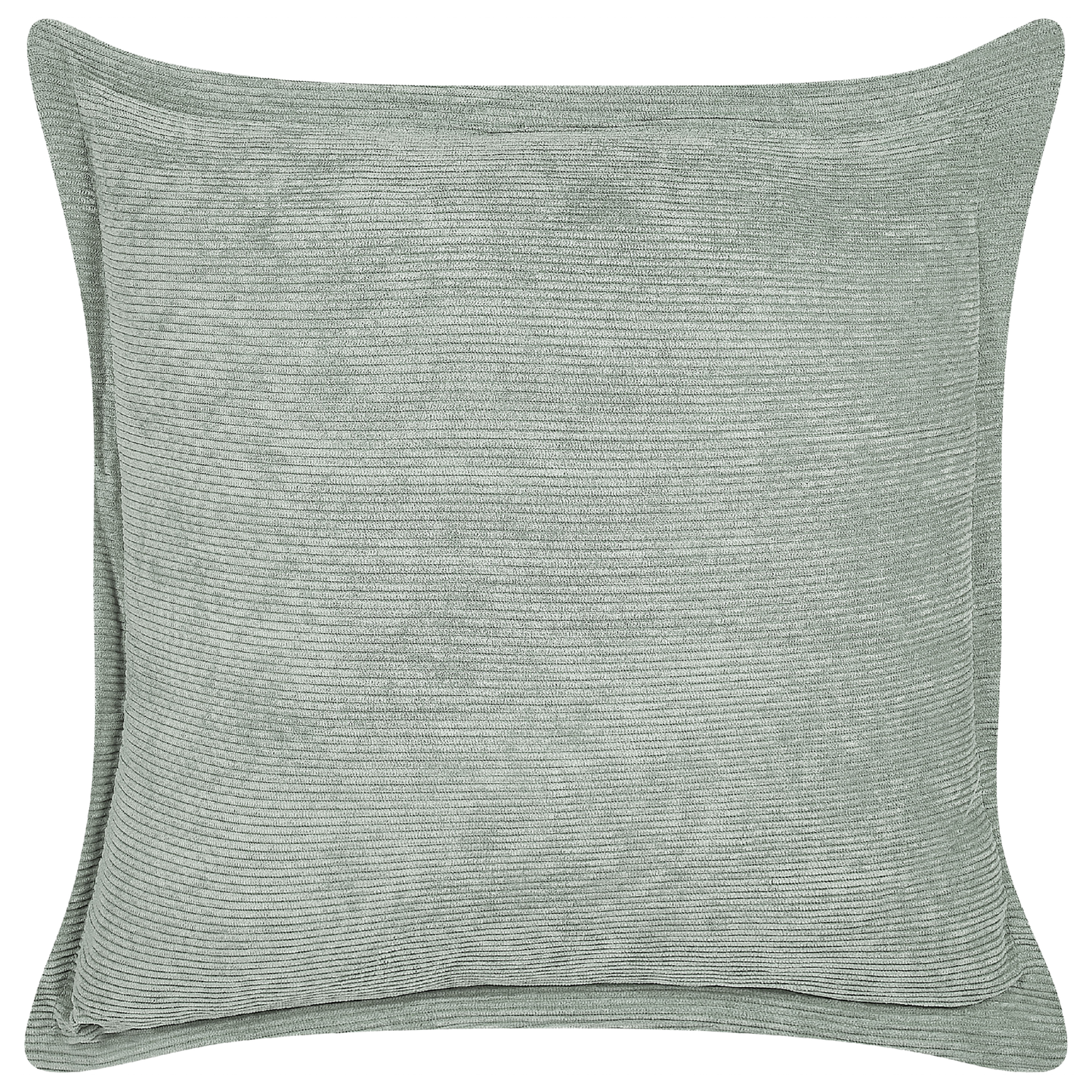 Dekokissen 2er Set ZINNIA Cord 43 x 43 cm Hellgrün Ohne Muster