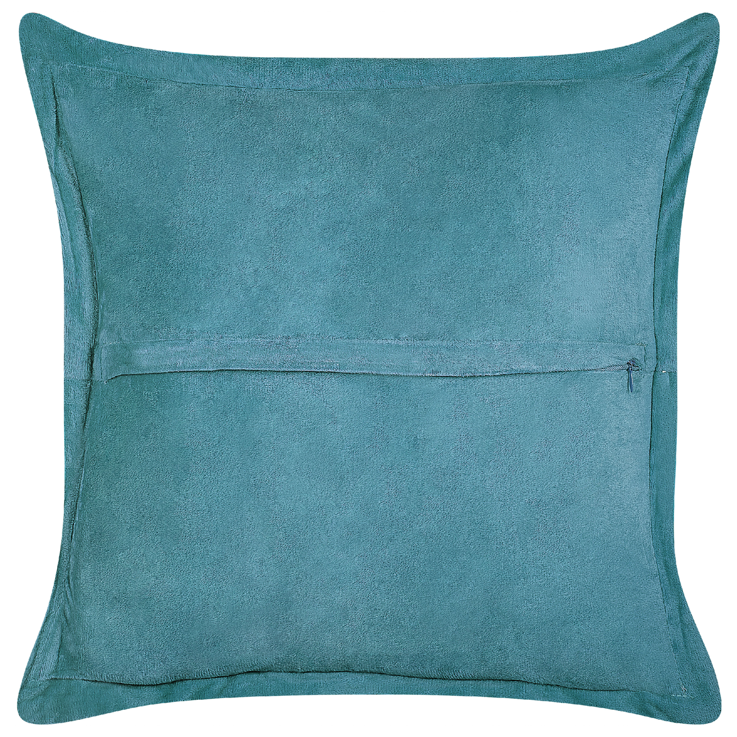 Dekokissen 2er Set ZINNIA Cord 43 x 43 cm Blaugrün Ohne Muster