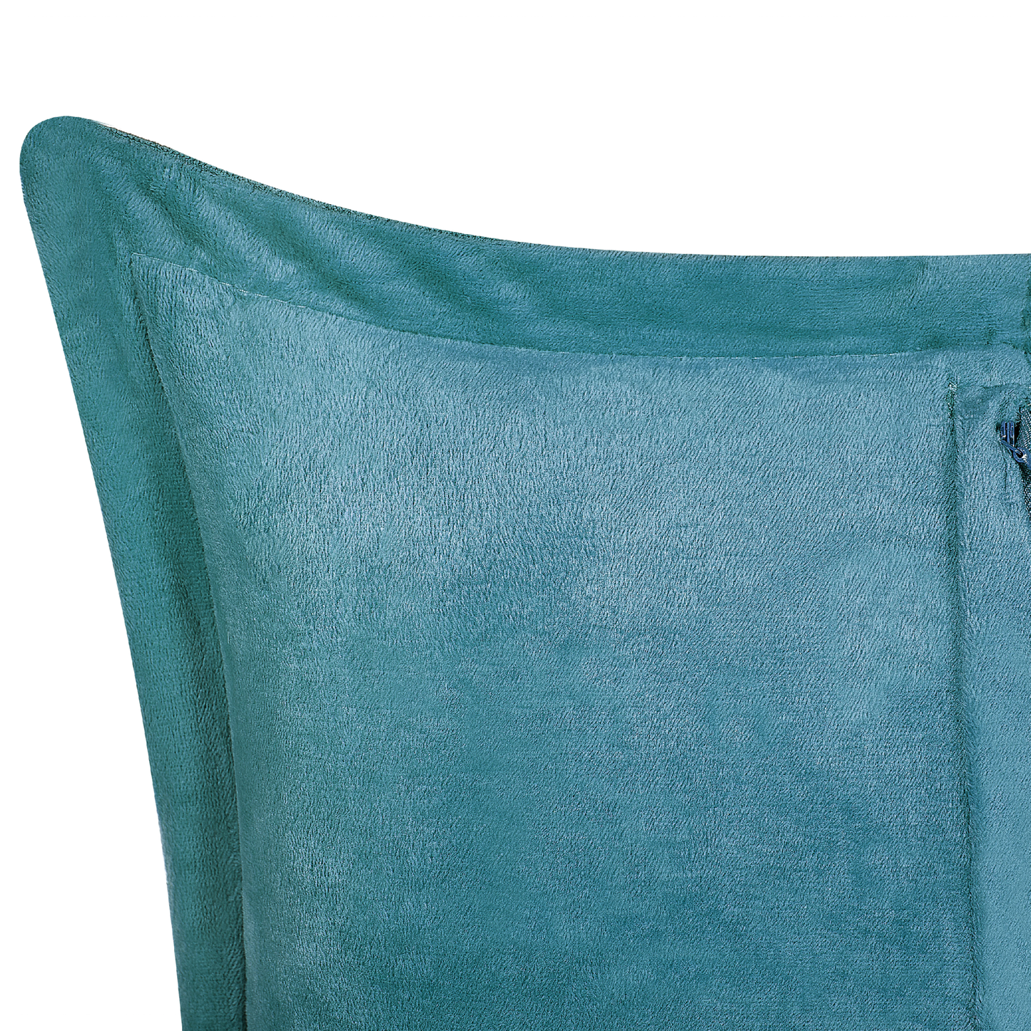 Dekokissen 2er Set ZINNIA Cord 43 x 43 cm Blaugrün Ohne Muster