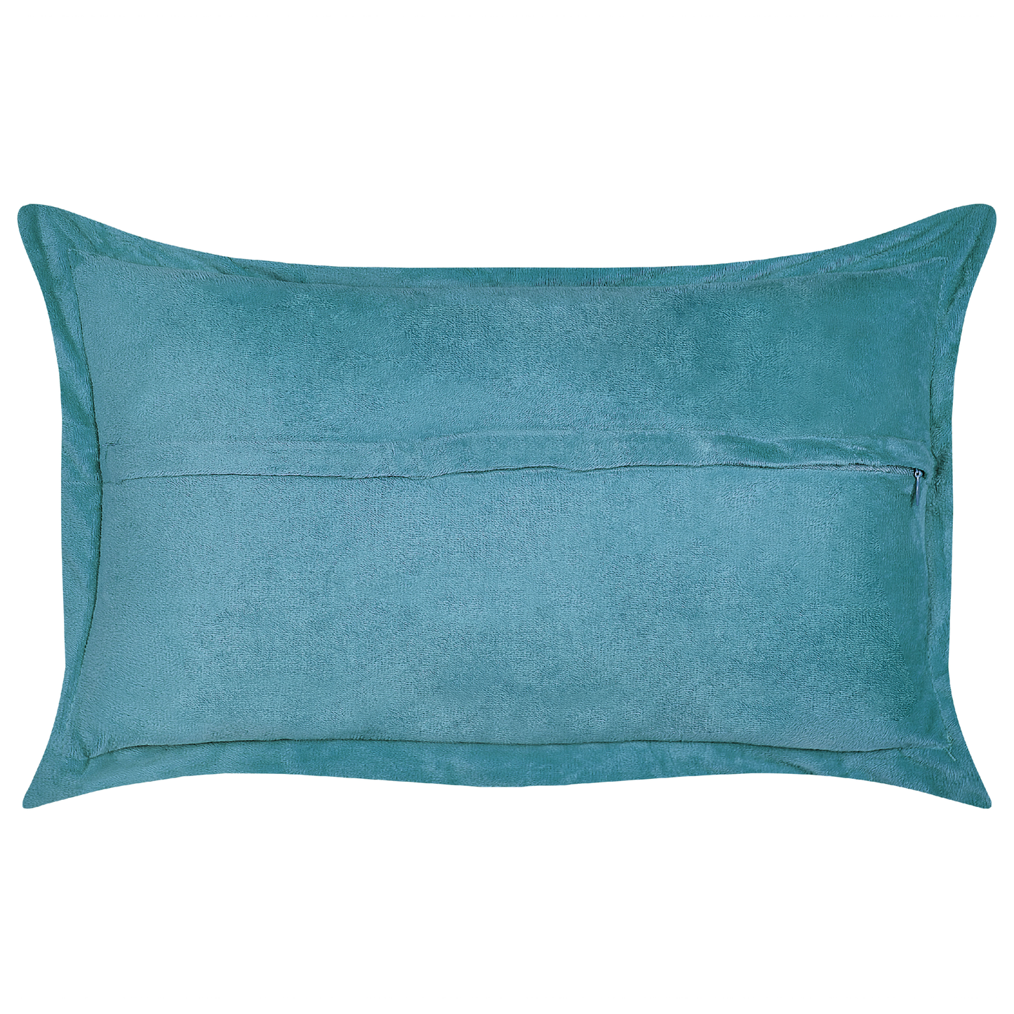 Dekokissen 2er Set ZINNIA Cord 47 x 27 cm Blaugrün Ohne Muster