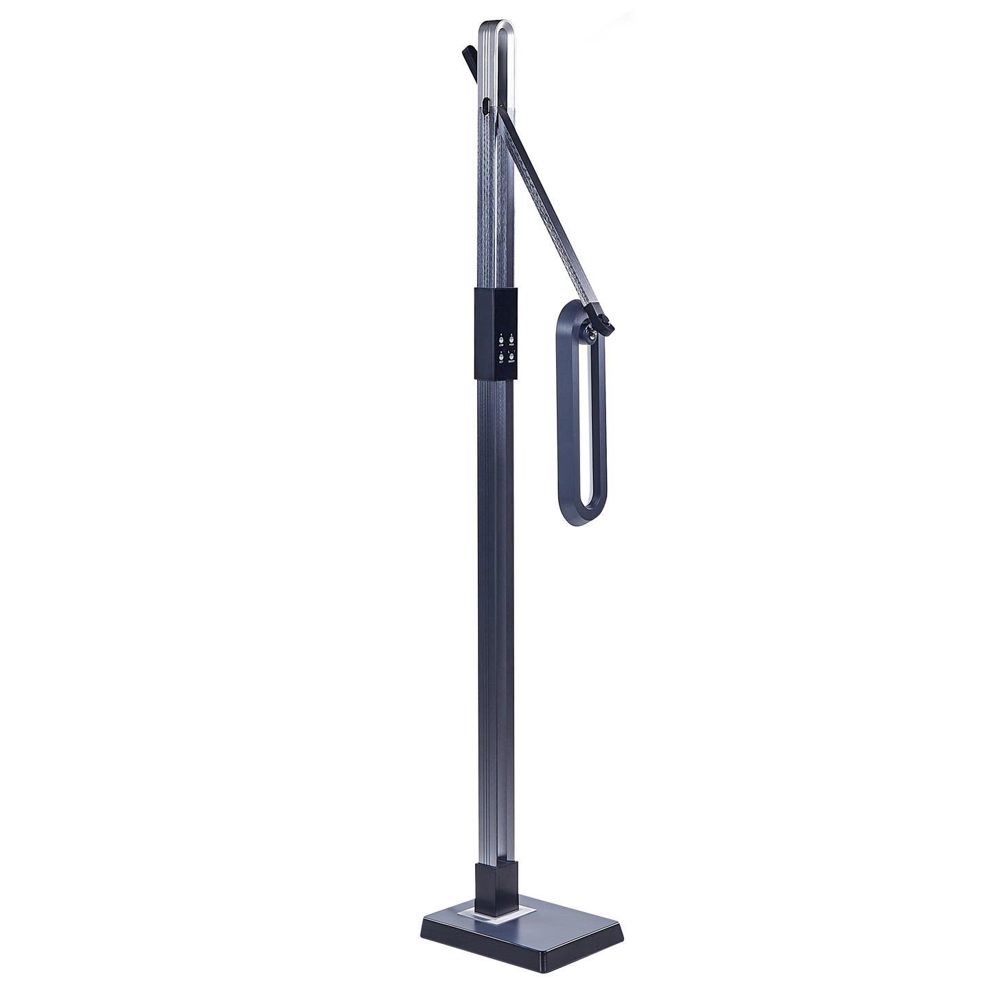 LED Stehlampe AQUARIUS mit Dimmer Metall Dunkelgrau