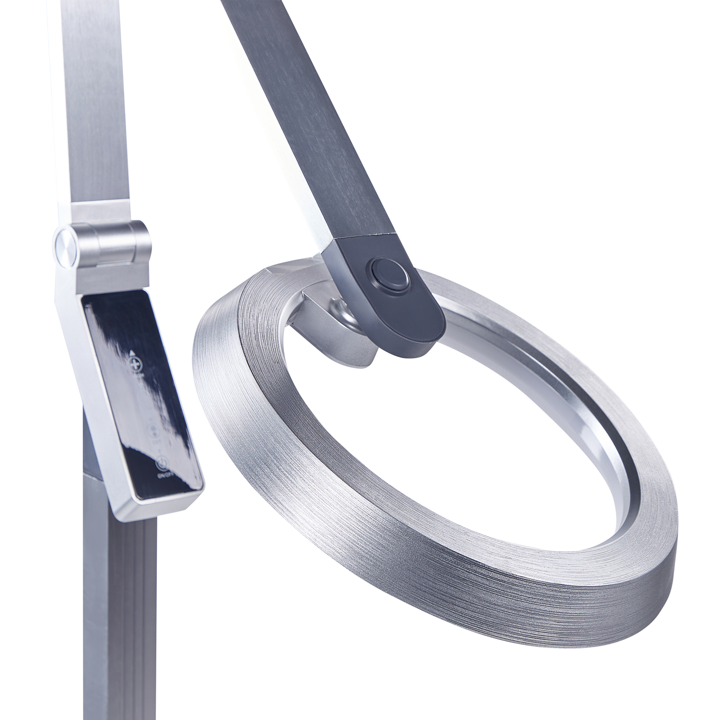 LED Stehlampe CARINA mit Dimmer Metall Silber