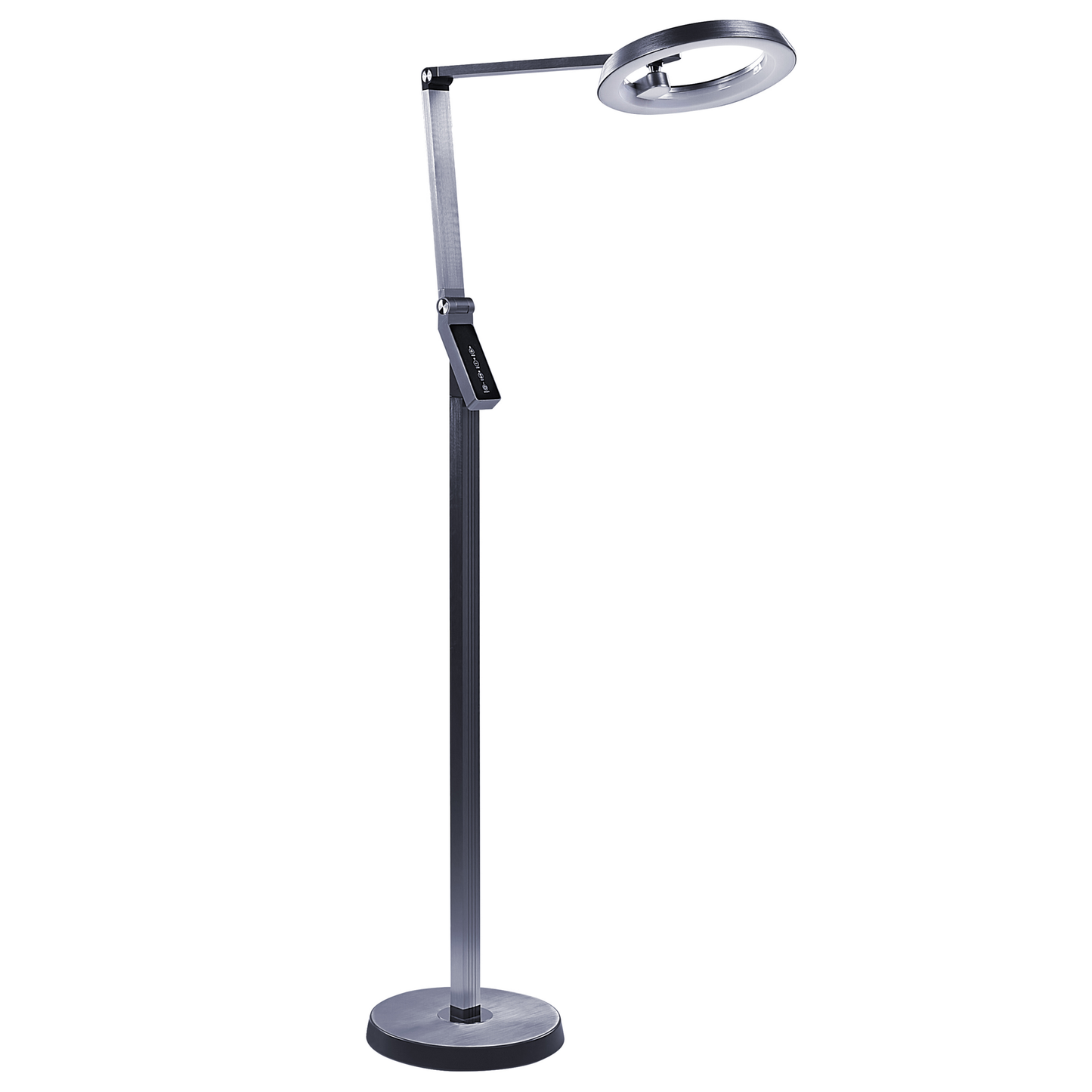 LED Stehlampe CARINA mit Dimmer Metall Dunkelgrau