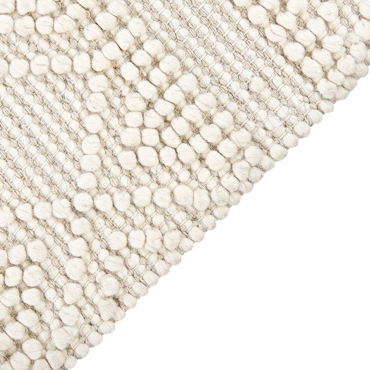 Teppich Wolle beige 160 x 230 cm geometrisches Muster PERTEK