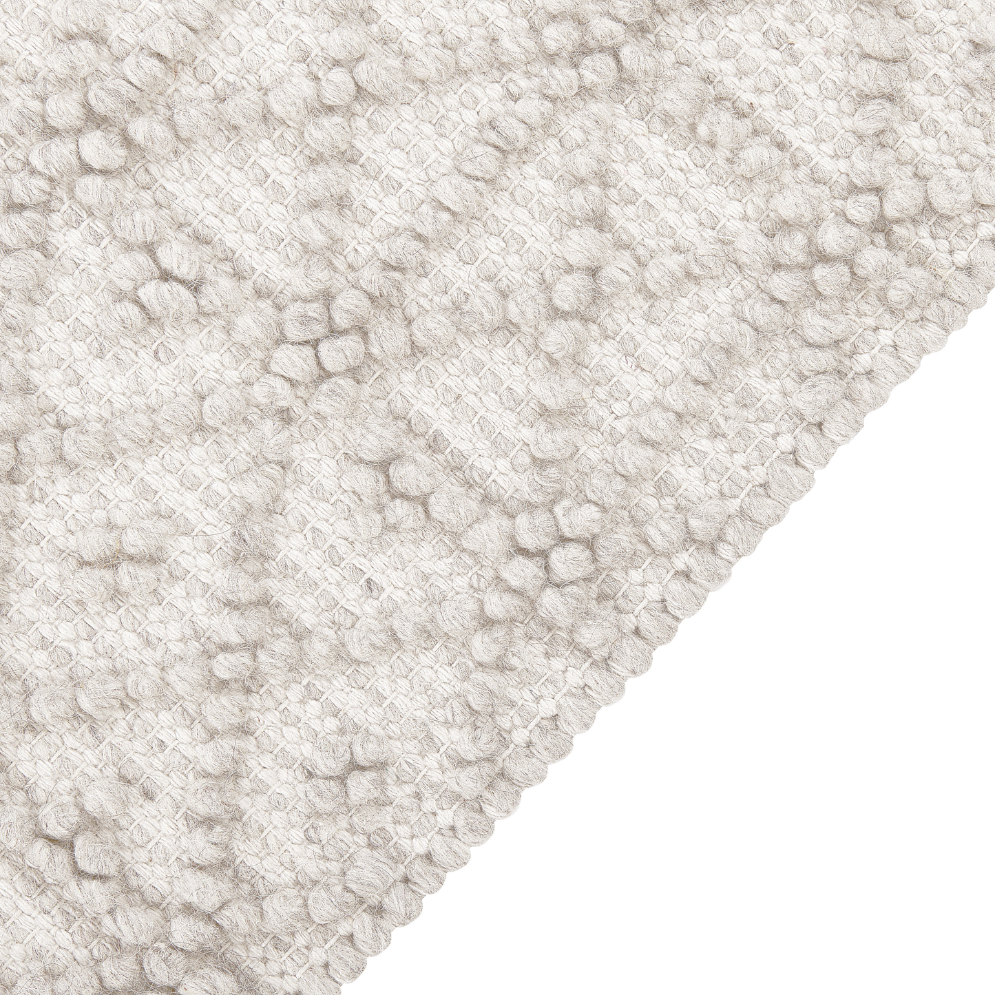 Teppich Wolle hellbeige 160 x 230 cm Kurzflor ALUCRA