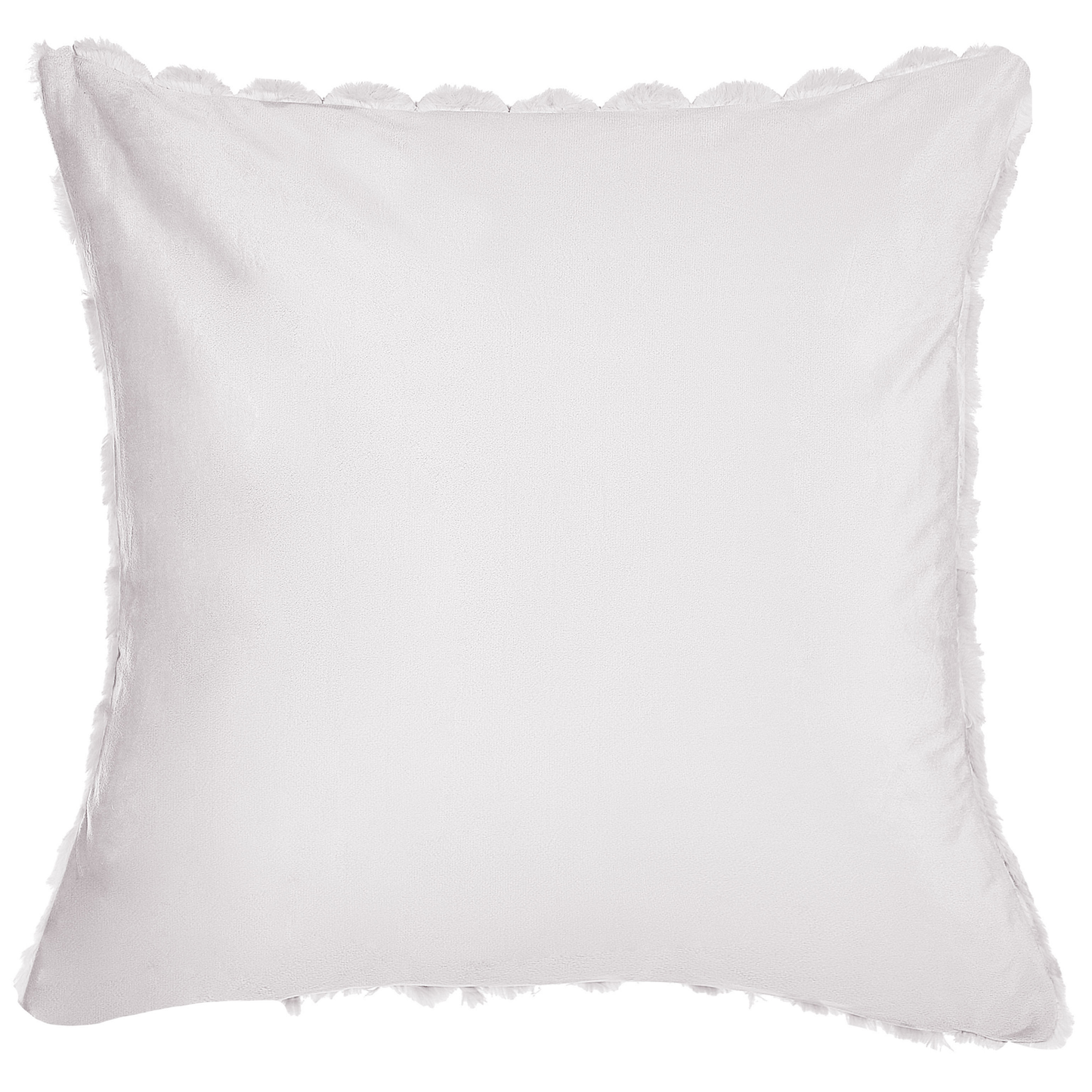 Dekokissen 2er Set PURSLANE Webpelz 43 x 43 cm Weiss Geometrisches Muster