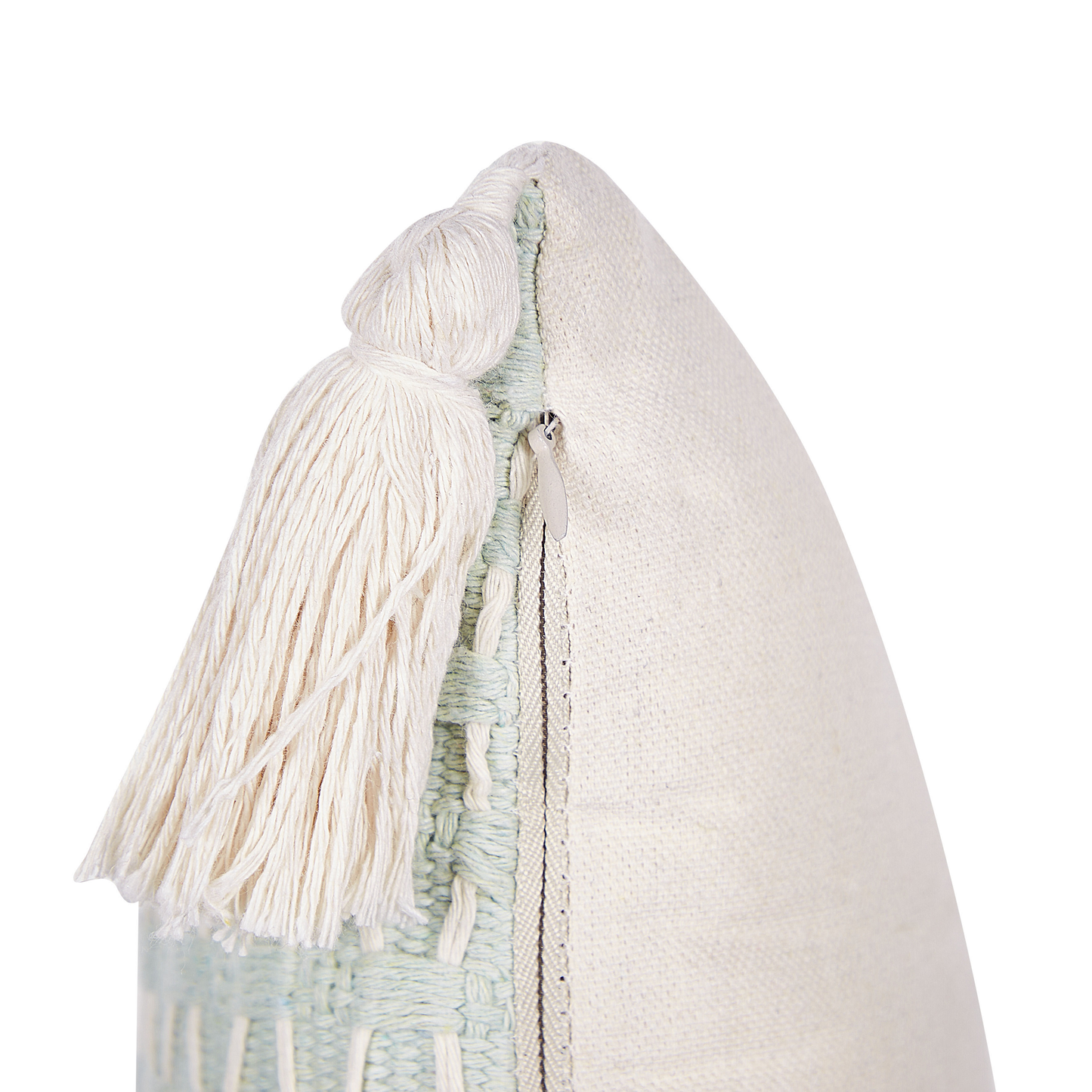 Dekokissen 2er Set HAKONE 42 x 42 cm Mintgrün Geometrisches Muster