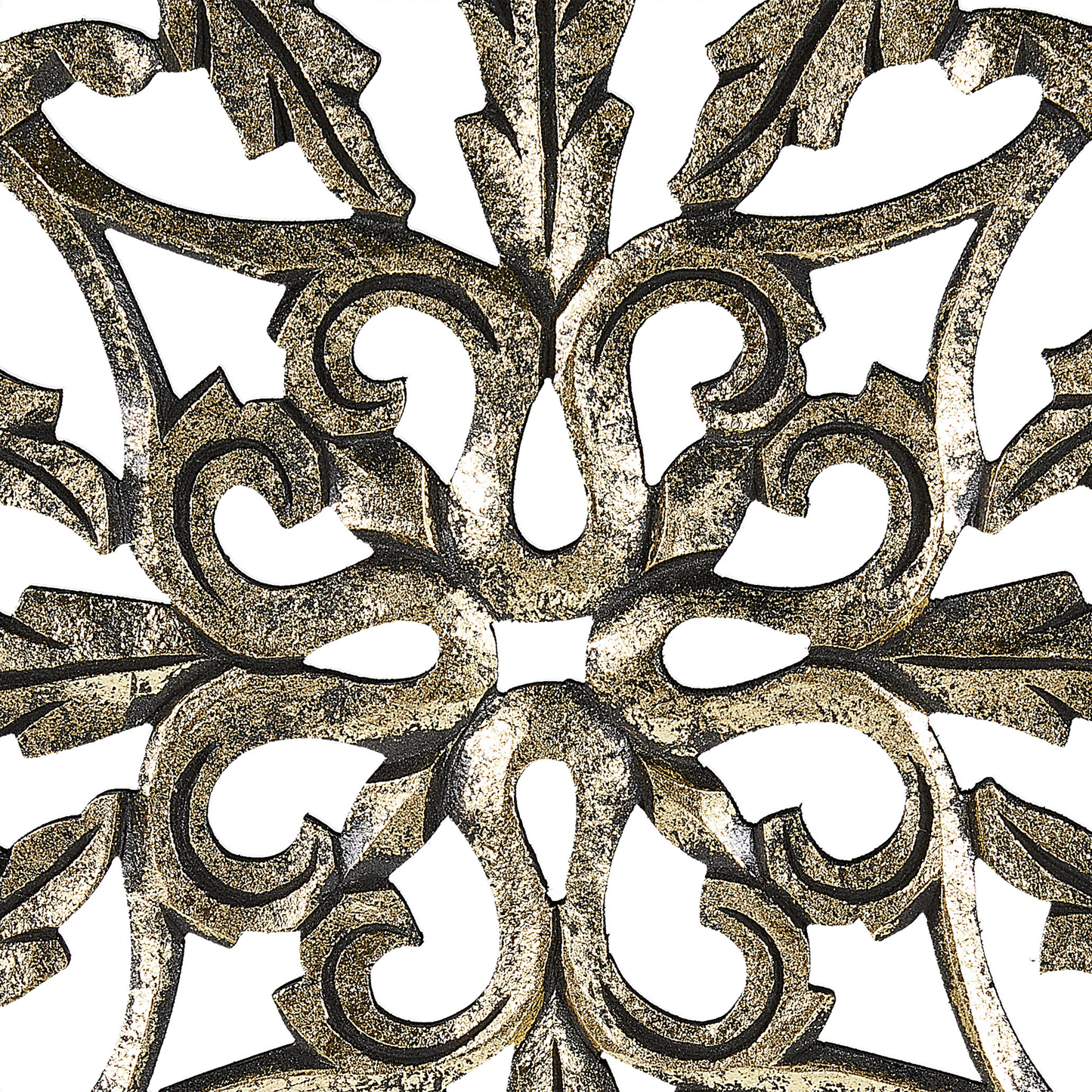 Beistelltisch gold / schwarz quadratisch 40 x 40 cm PALASI