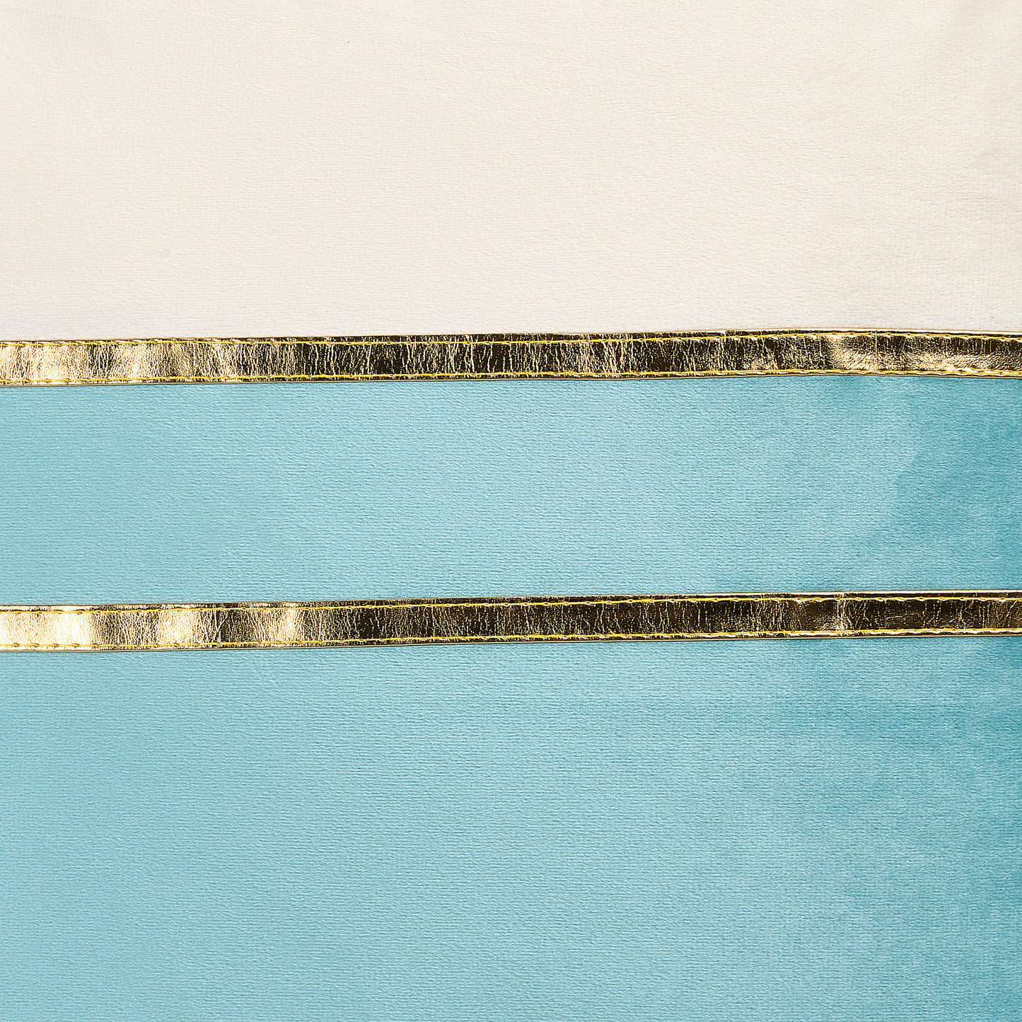 Dekokissen 2er Set ALLIUM Samtstoff 45 x 45 cm Blau Streifenmuster