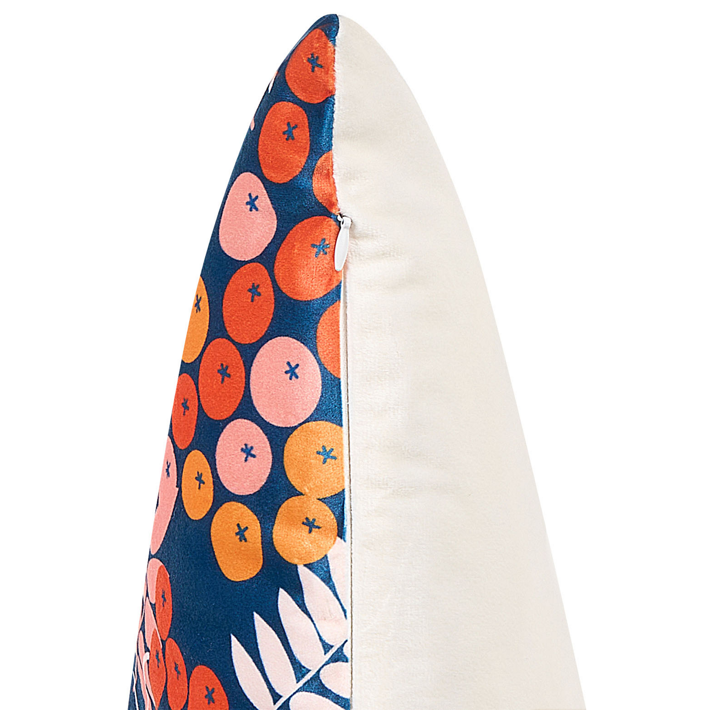 Dekokissen 2er Set SUMAC Samtstoff 45 x 45 cm Bunt Pflanzenmuster