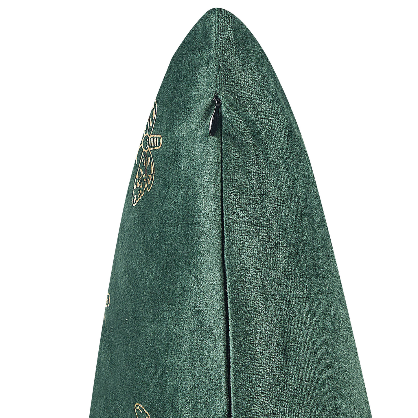 Dekokissen 2er Set YUZURI Samtstoff 45 x 45 cm Smaragdgrün Tiermuster