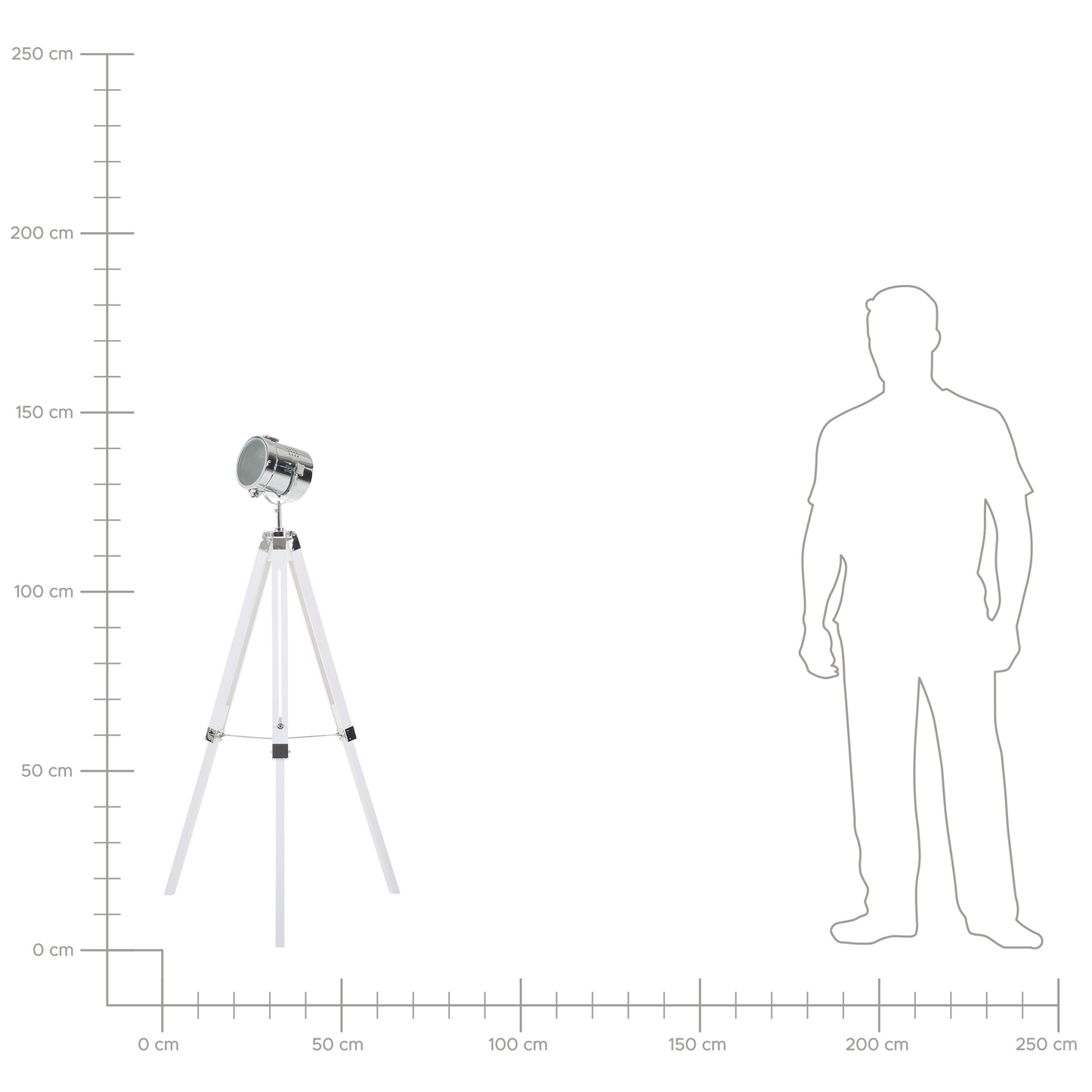 Stehlampe ALZETTE Holz Weiss