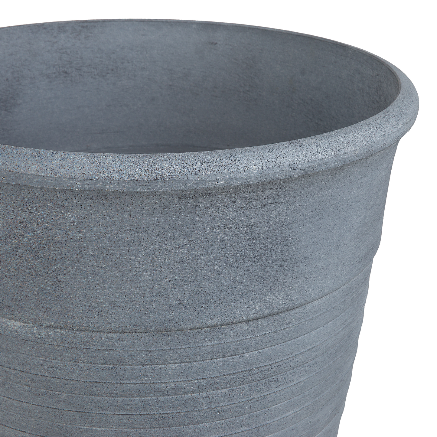 Set mit 2 Blumentöpfen KATALIMA Stein 43 cm Grau