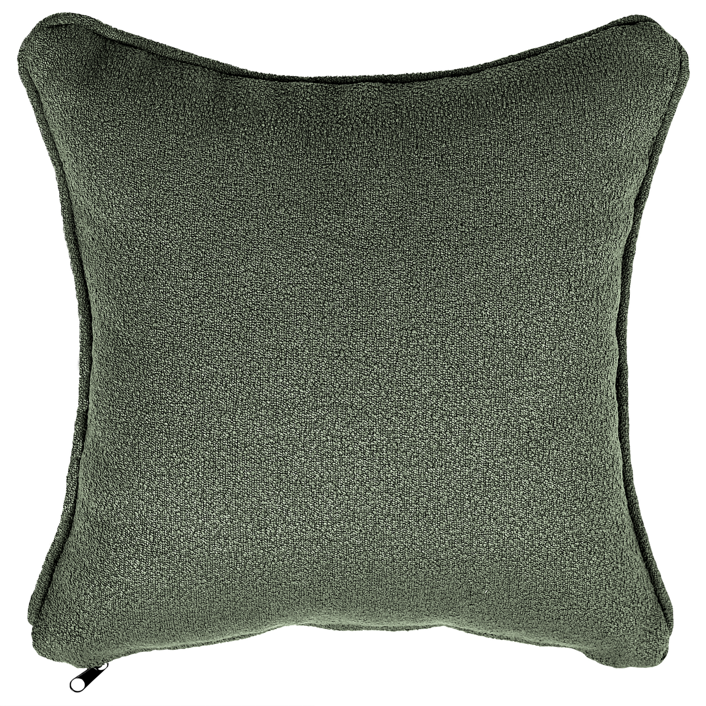 Chaiselongue Bouclé dunkelgrün rechtsseitig CHEVANNES