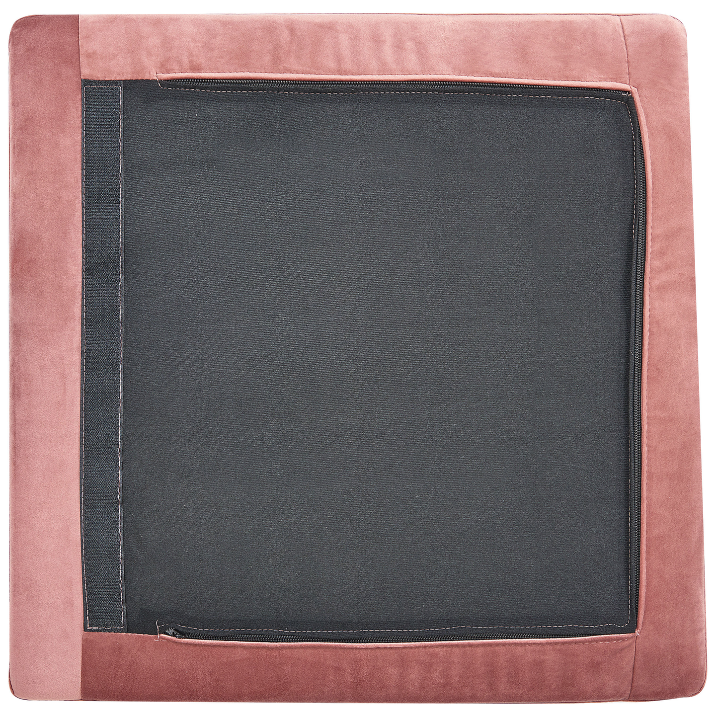 Mittelstück Samtstoff rosa mit Metallbeinen EVJA