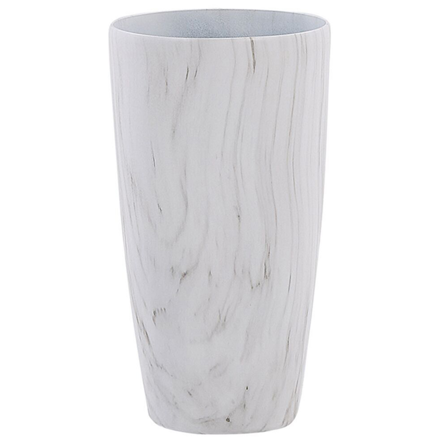 Blumentopf 2er Set weiss Marmor Optik rund 32 x 32 x 58 cm LIMENARI