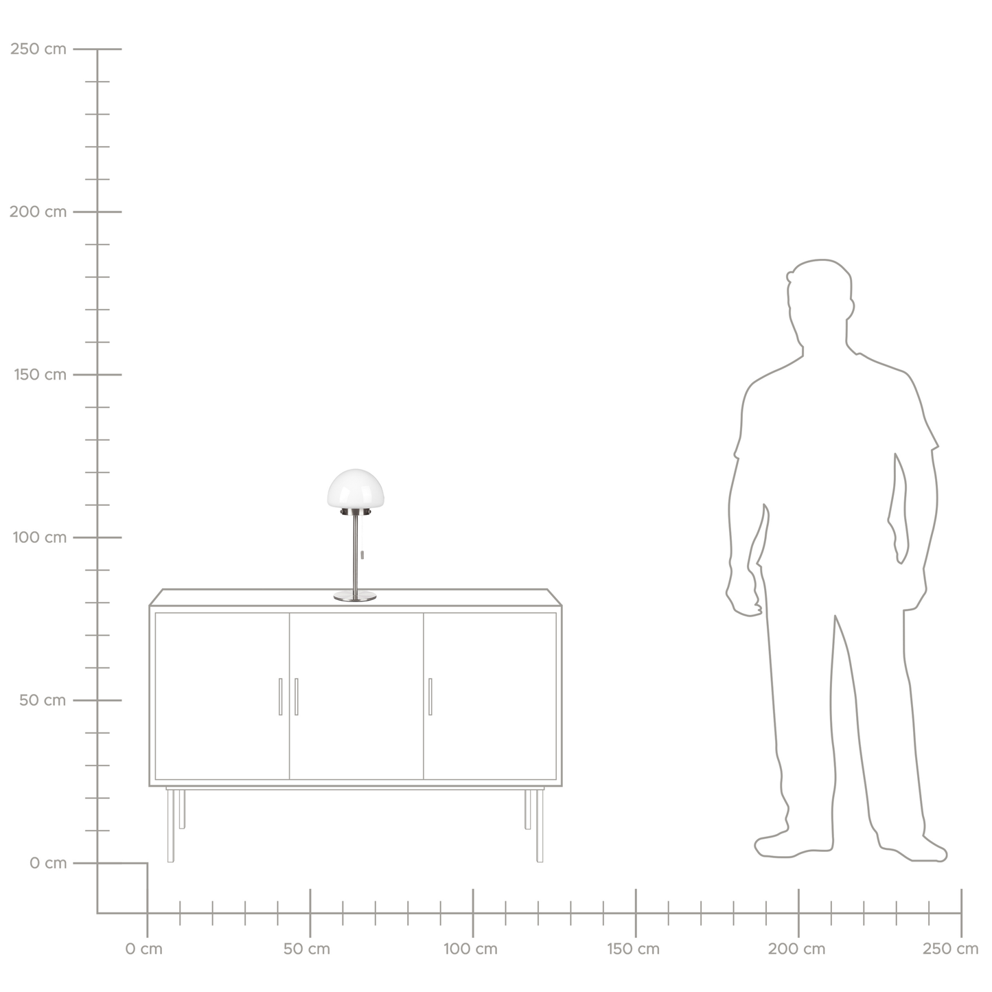 Tischleuchte MORUGA Metall Silber
