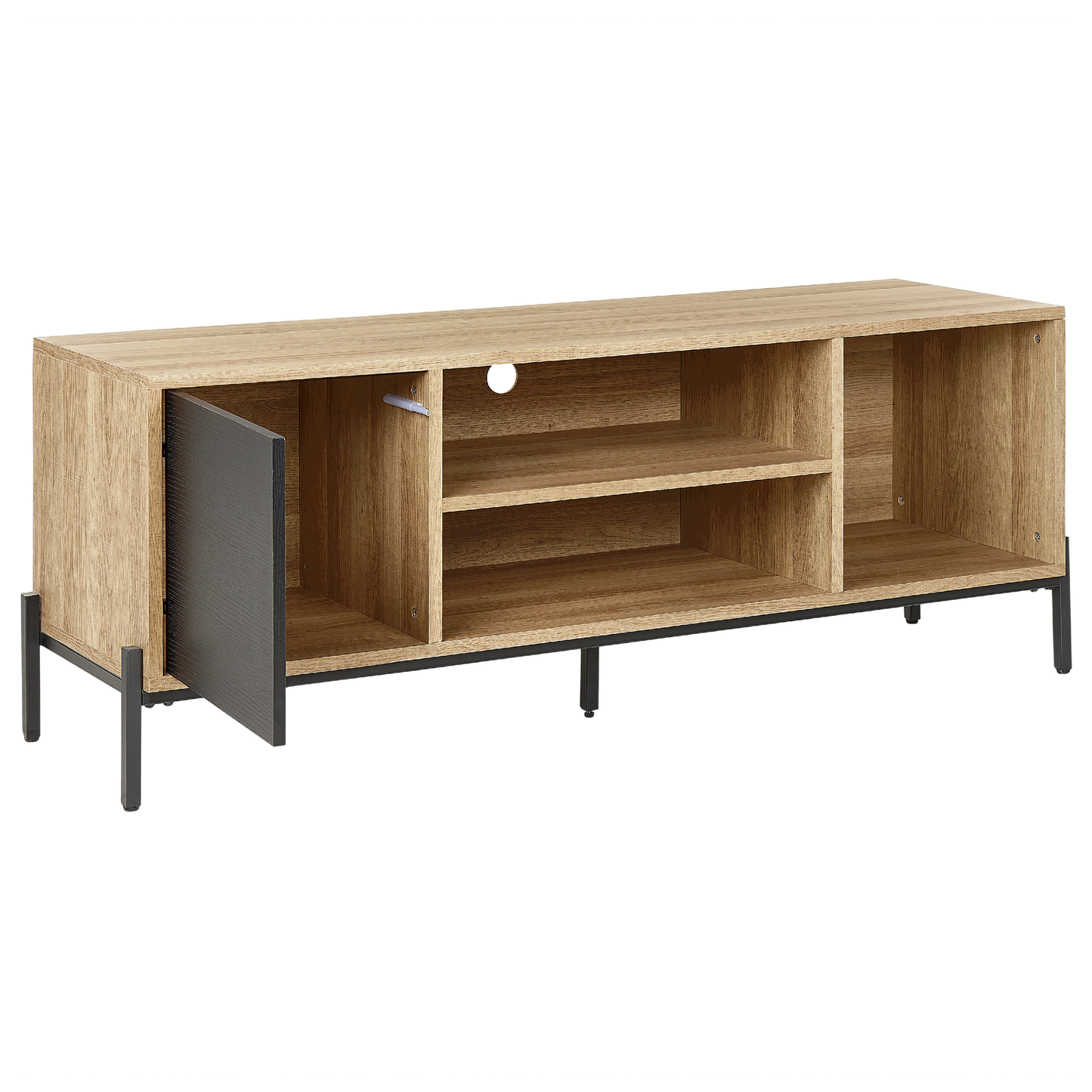 TV-Möbel MOINES Braun / Schwarz