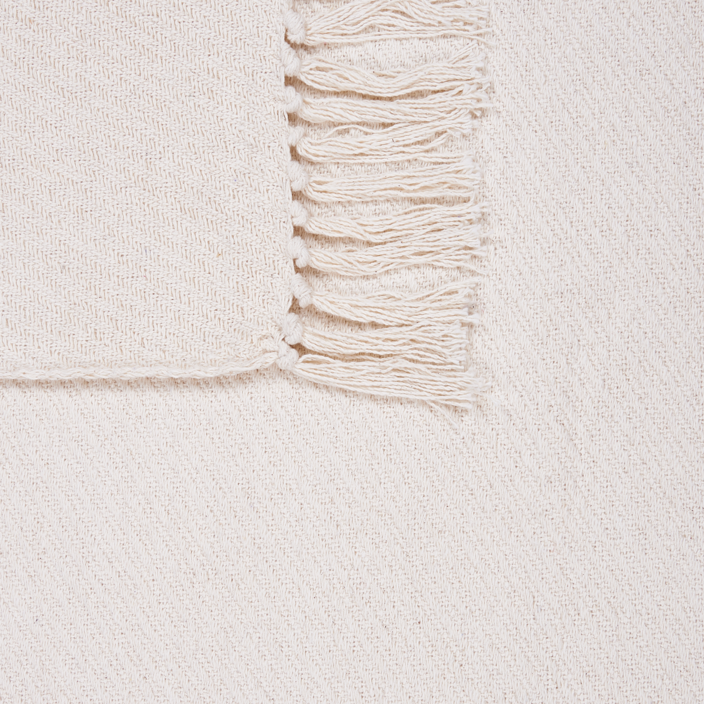 Kuscheldecke YARSA Baumwolle 125 x 150 cm Beige