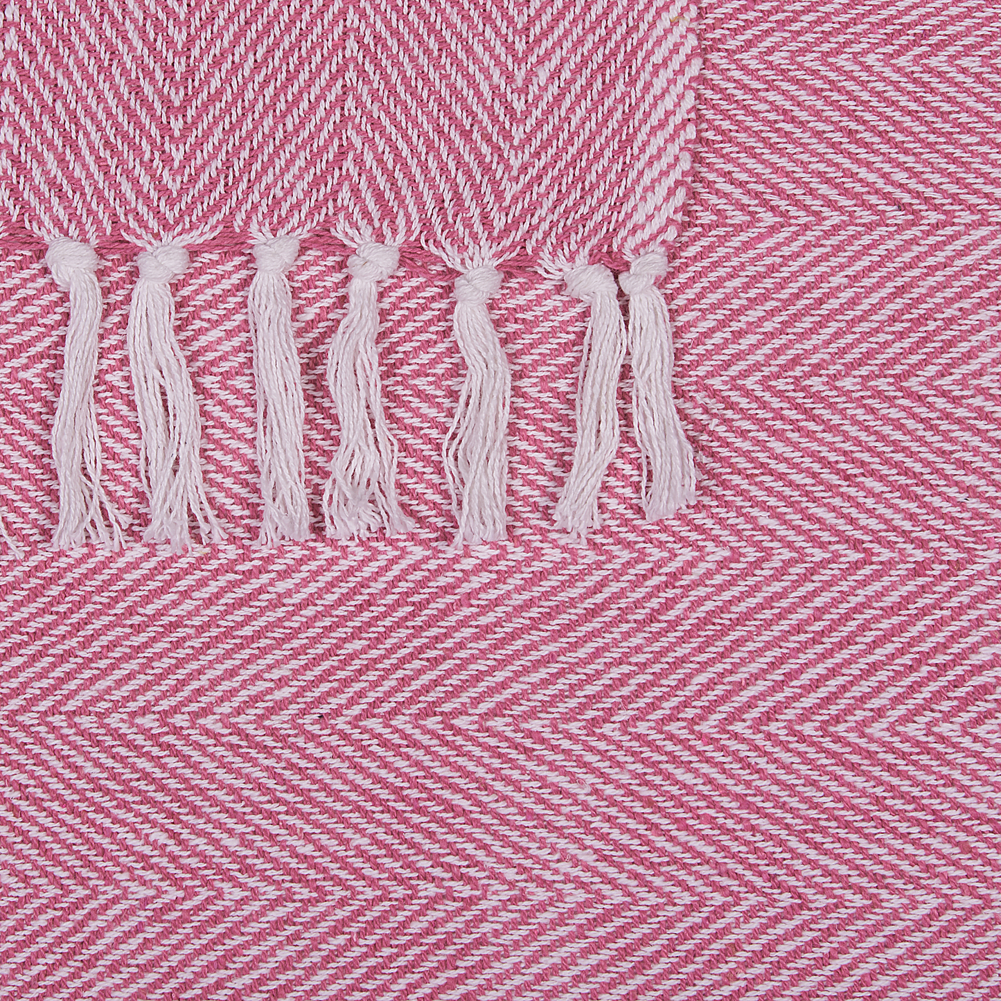 Kuscheldecke TANGIER Baumwolle 130 x 160 cm Rosa