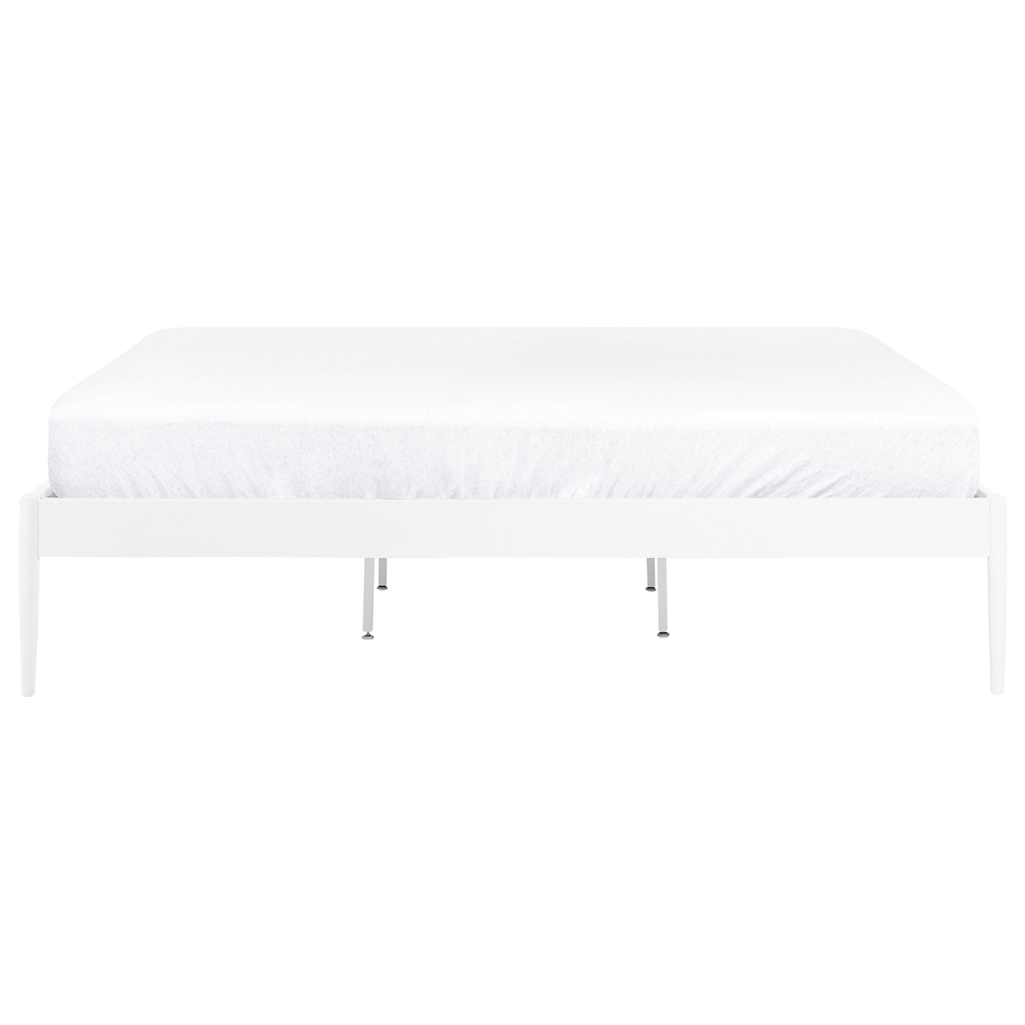 Bett mit Lattenrost Metall VAURS 180 x 200 cm Weiss