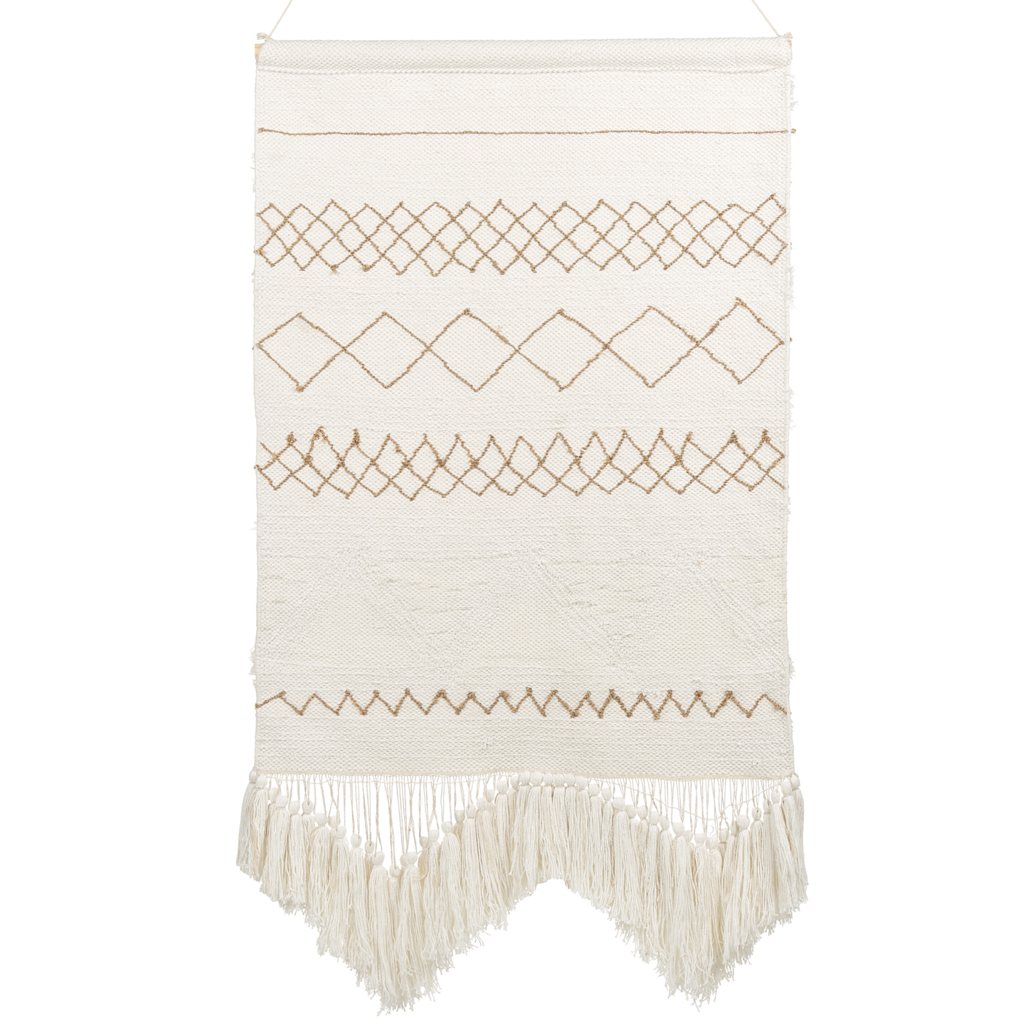 Wandbehang BAZDAN Baumwolle 107 cm Beige