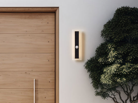 LED Aussenwandleuchte SAVANE mit Bewegungsmelder Schwarz