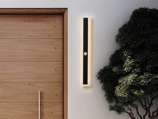 LED Aussenwandleuchte SAVANE mit Bewegungsmelder Schwarz