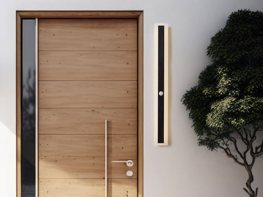 LED Aussenwandleuchte SAVANE mit Bewegungsmelder Schwarz