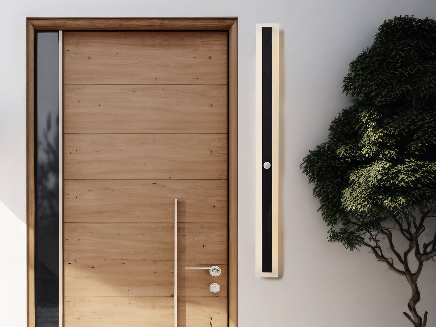 LED Aussenwandleuchte SAVANE mit Bewegungsmelder Schwarz