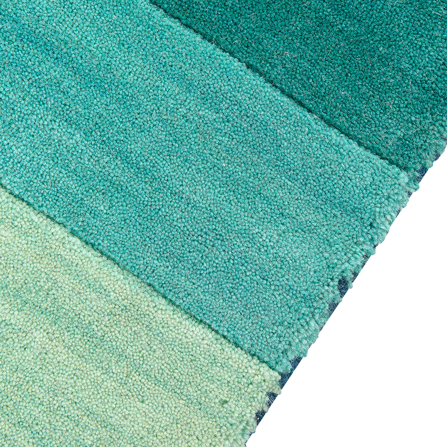Teppich Wolle mehrfarbig 140 x 200 cm Streifenmuster Kurzflor MAILSI