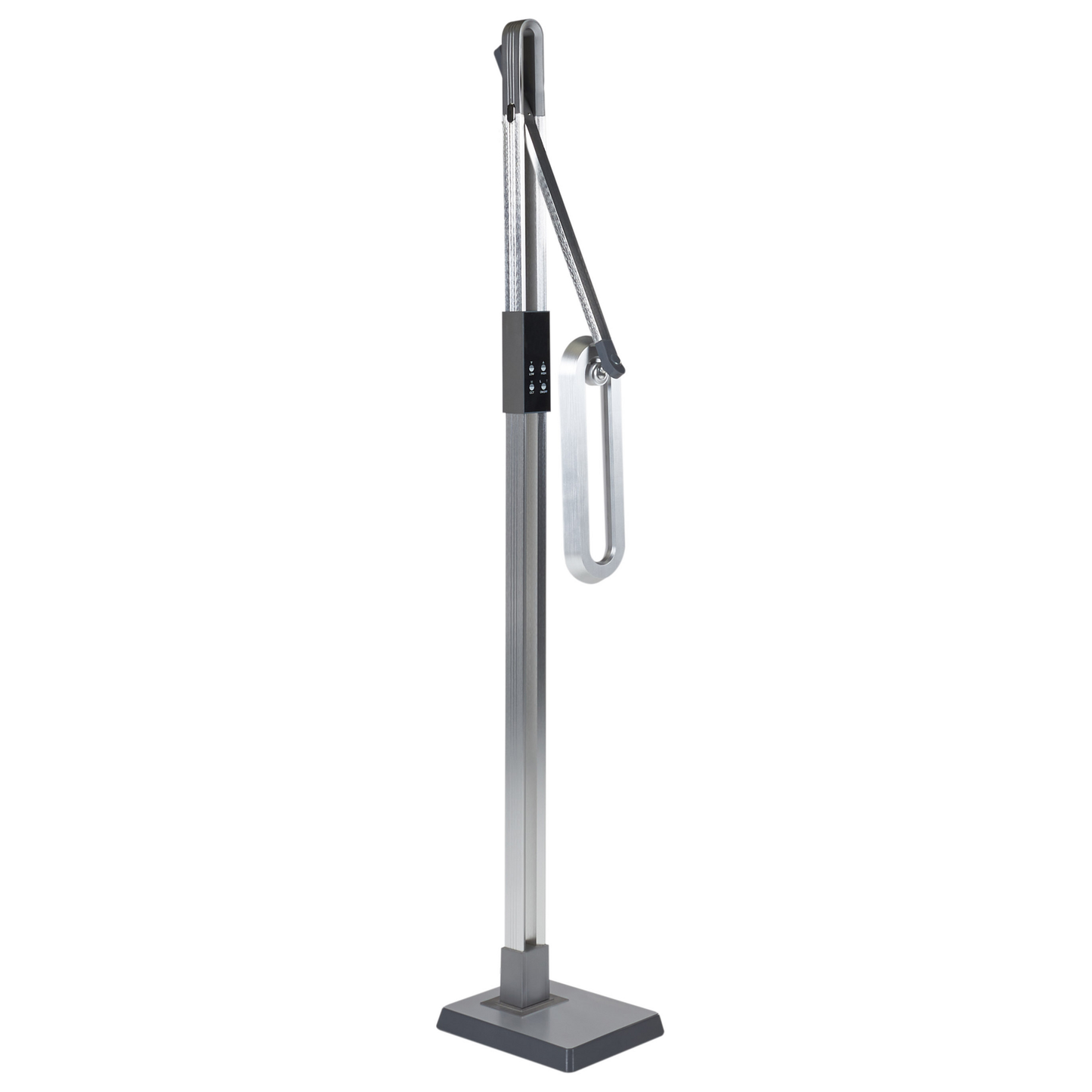 LED Stehlampe AQUARIUS mit Dimmer Metall Silber