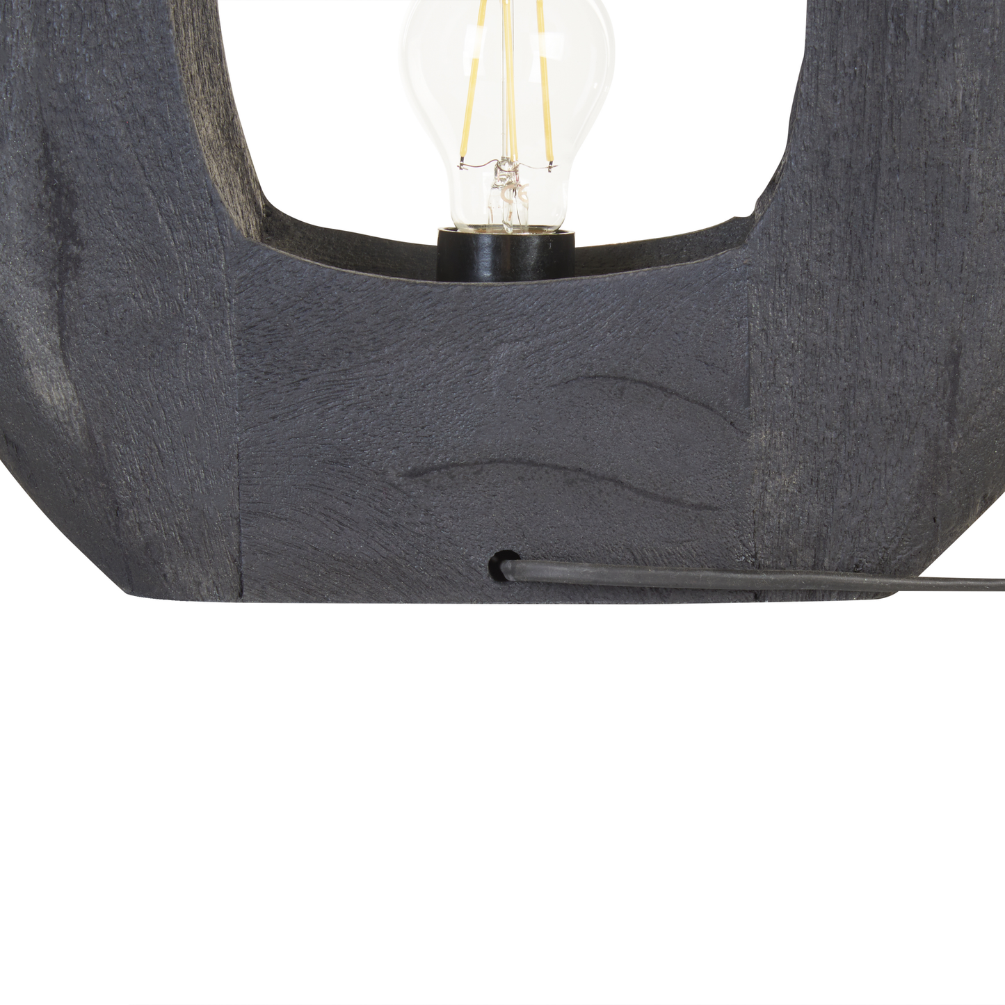 Tischleuchte AJAY Mango Holz Schwarz