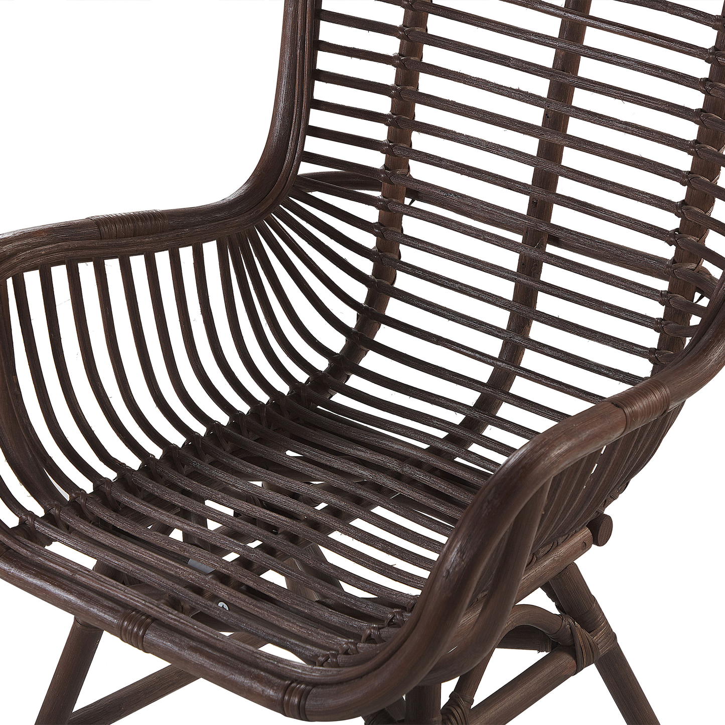 Esszimmerstuhl TOGO Rattan Dunkelbraun