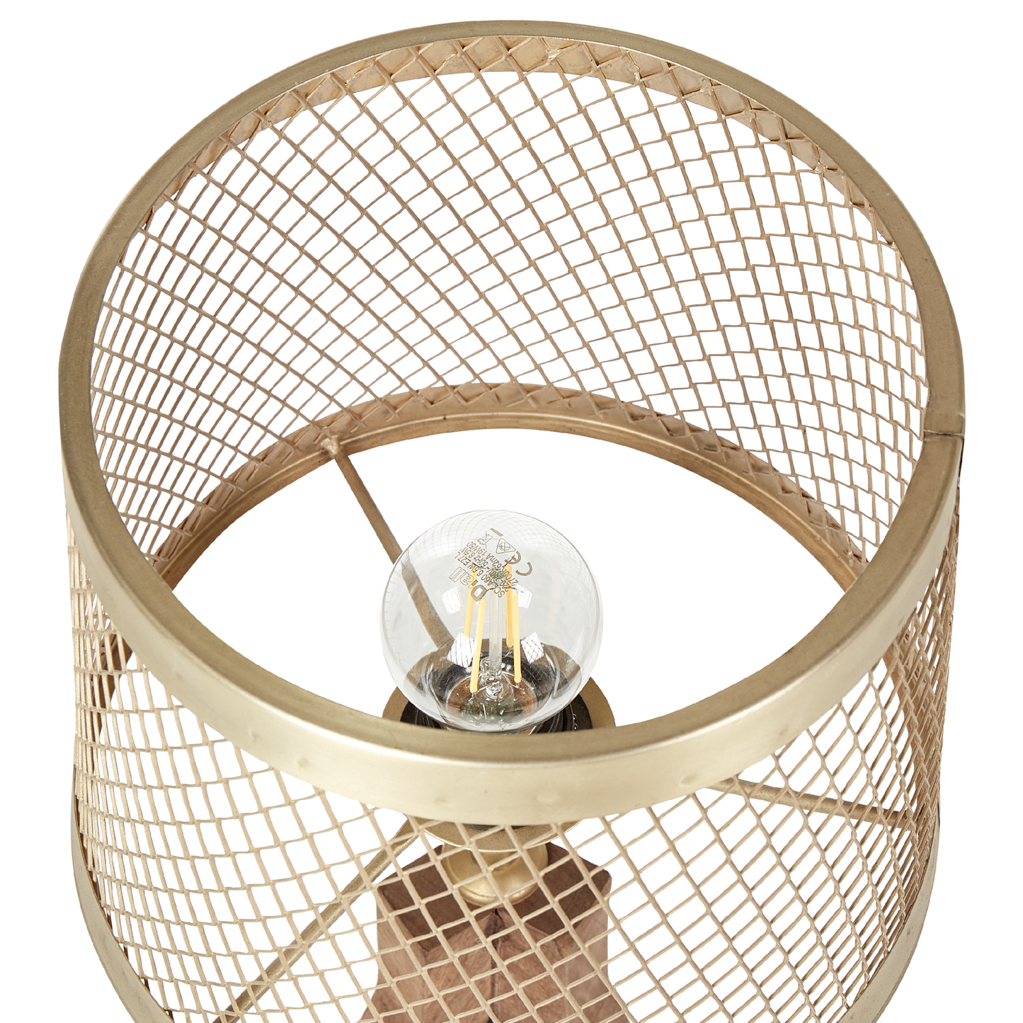 Tischleuchte BEKI Mango Holz Braun